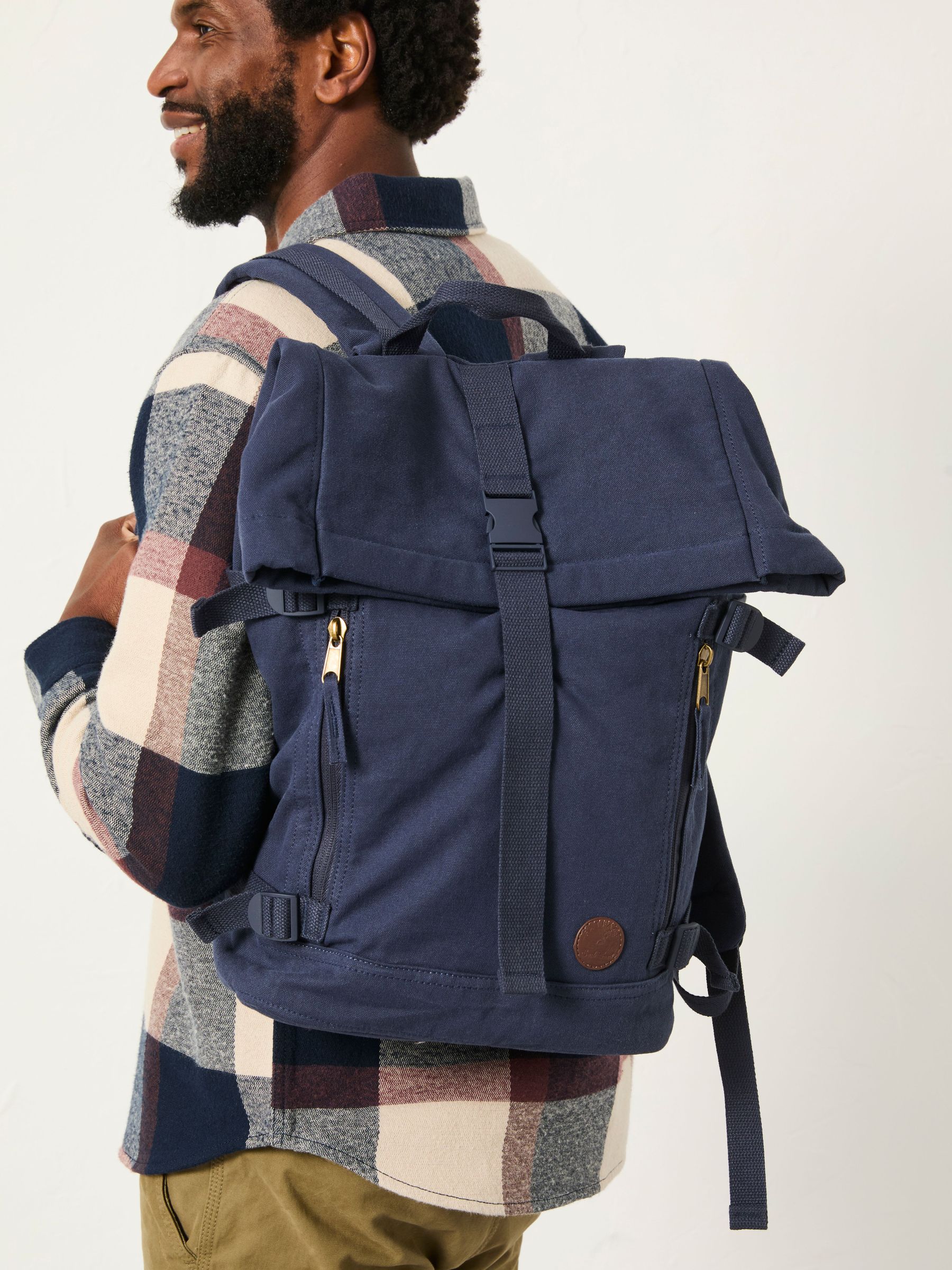 Navy Roll Top Backpack (AR6290) | £49.50