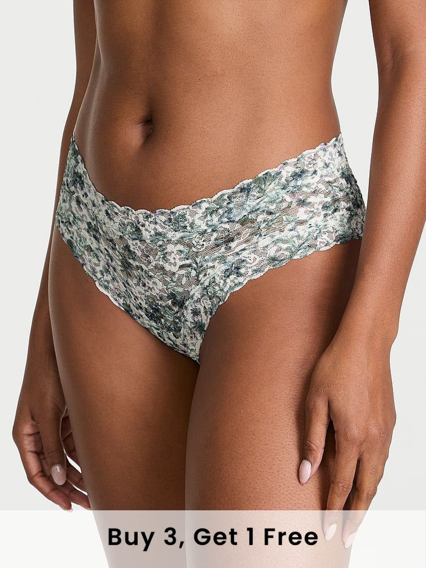 White Floral Cheeky Knickers (AR7210) | £9