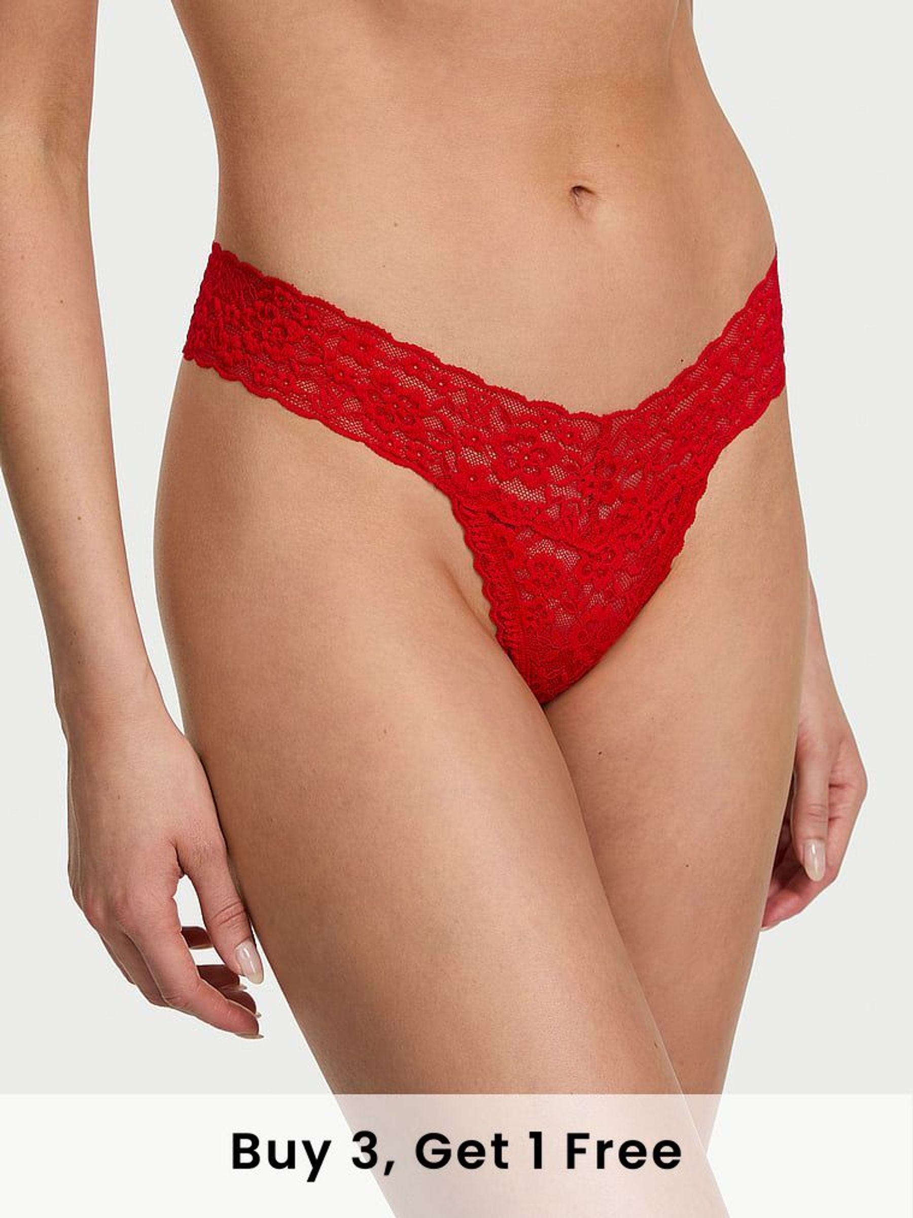 Lipstick Red Thong Knickers (AR7214) | £9