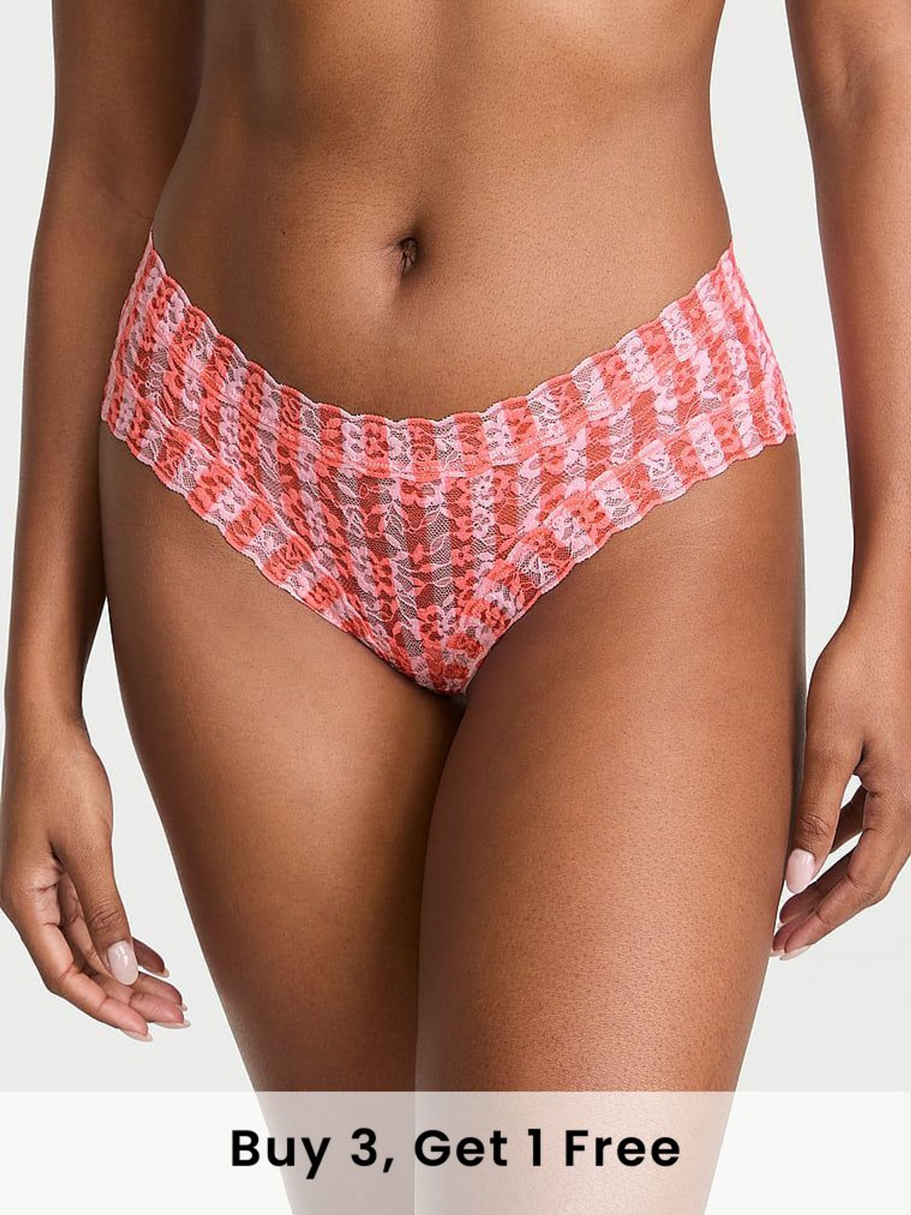 Pretty Blossom Pink Stripe Cheeky Knickers (AR7225) | £9