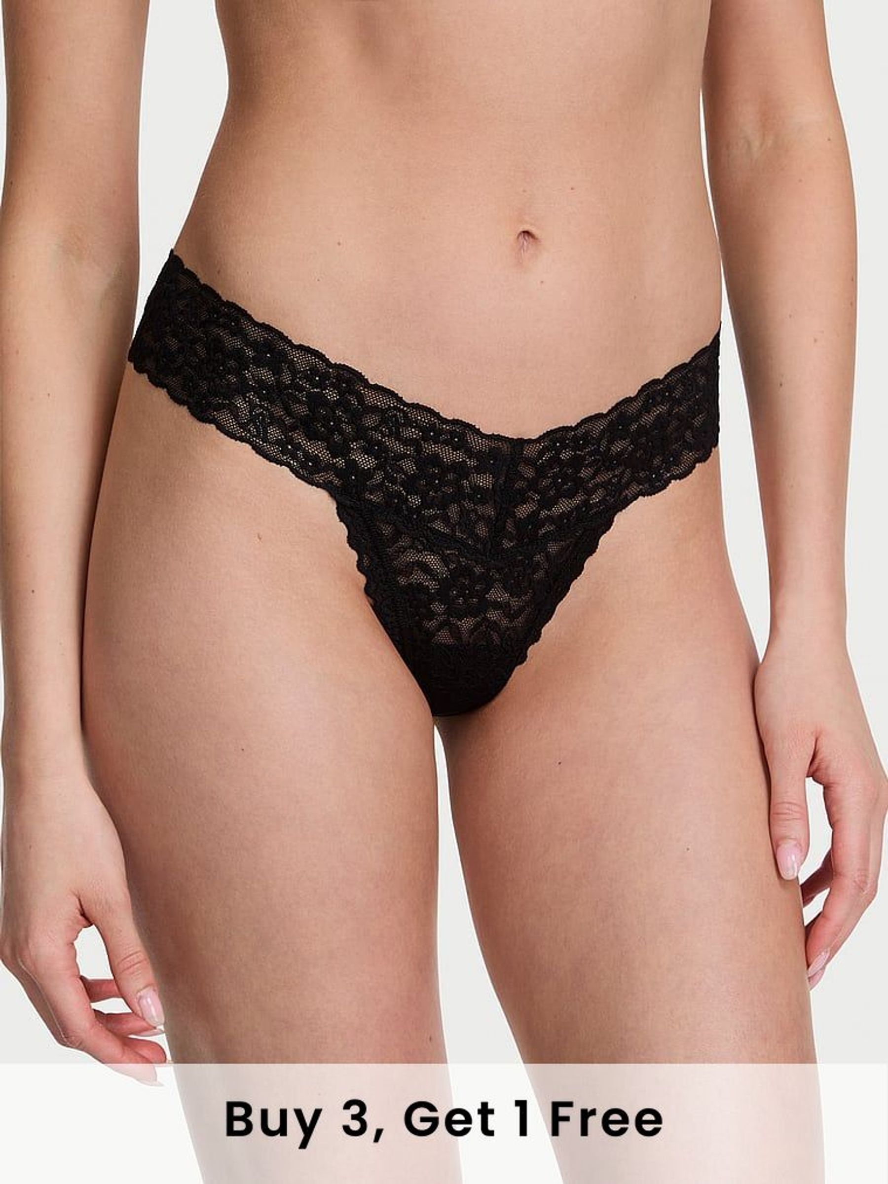 Black Thong Knickers (AR7234) | £9