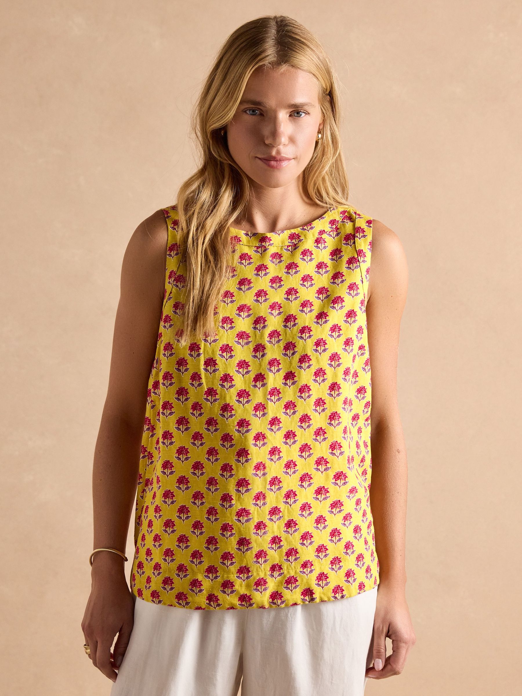 Cove Provence Yellow Sleeveless Top