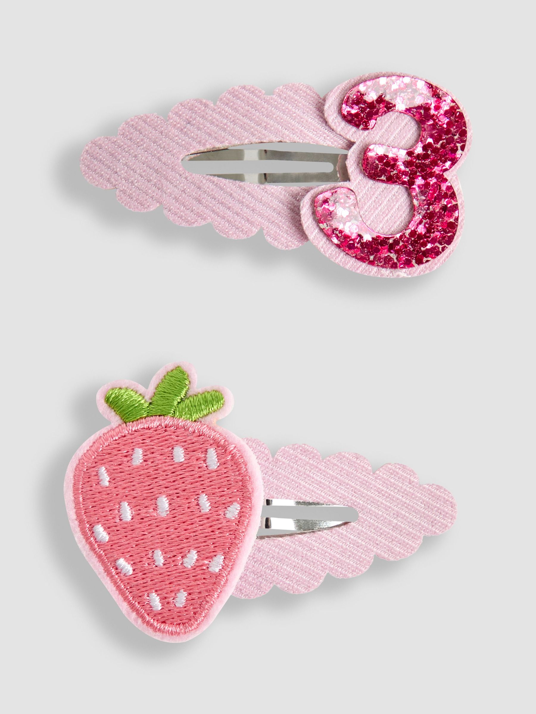 Pink 2 Pack 3rd Birthday Clips (AR7784) | £7.50