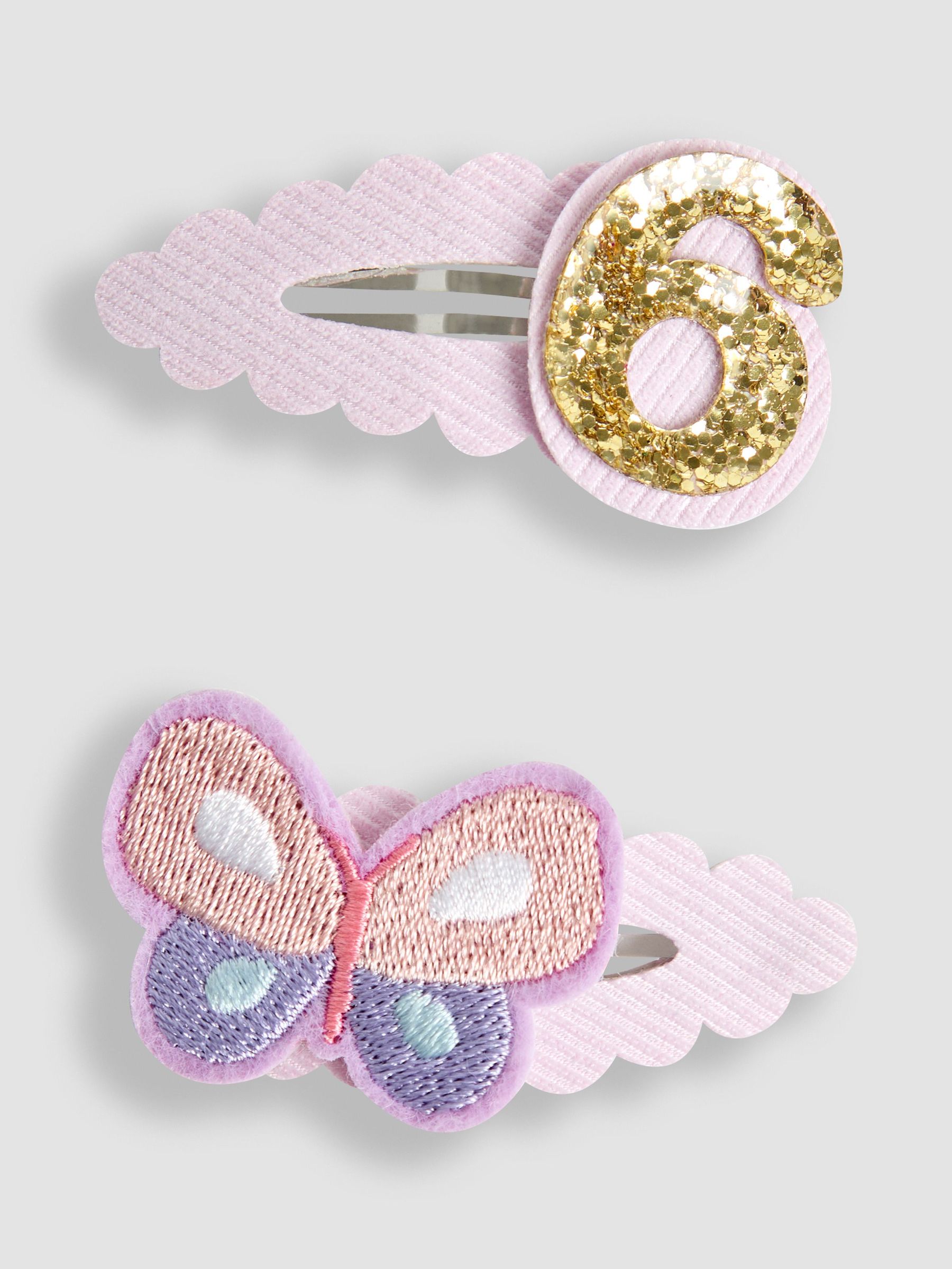 Purple 2-Pack 6th Birthday Clips (AR7786) | £7.50