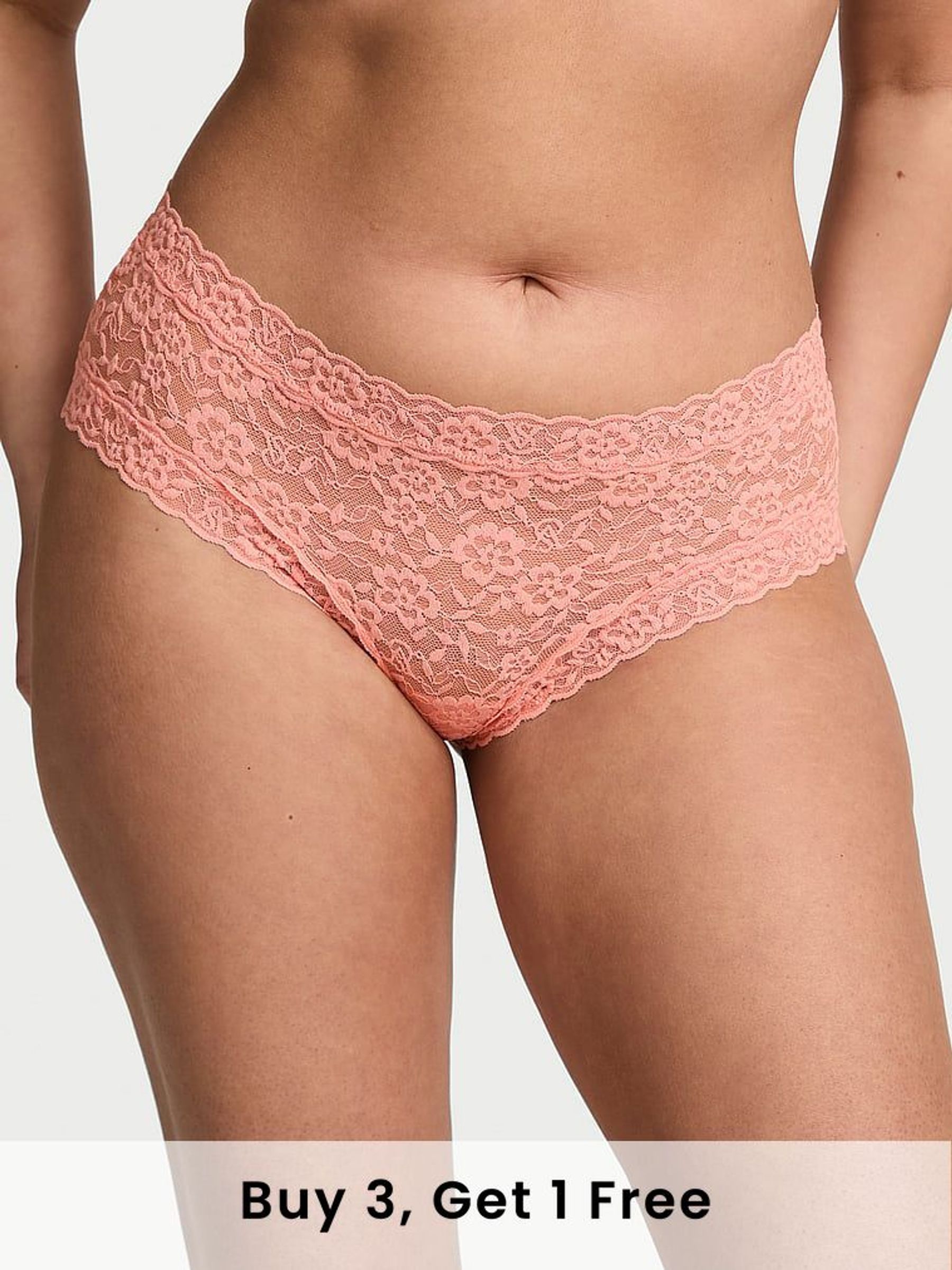 Peachy Orange Cheeky Strappy Back Knickers (AR9452) | £9