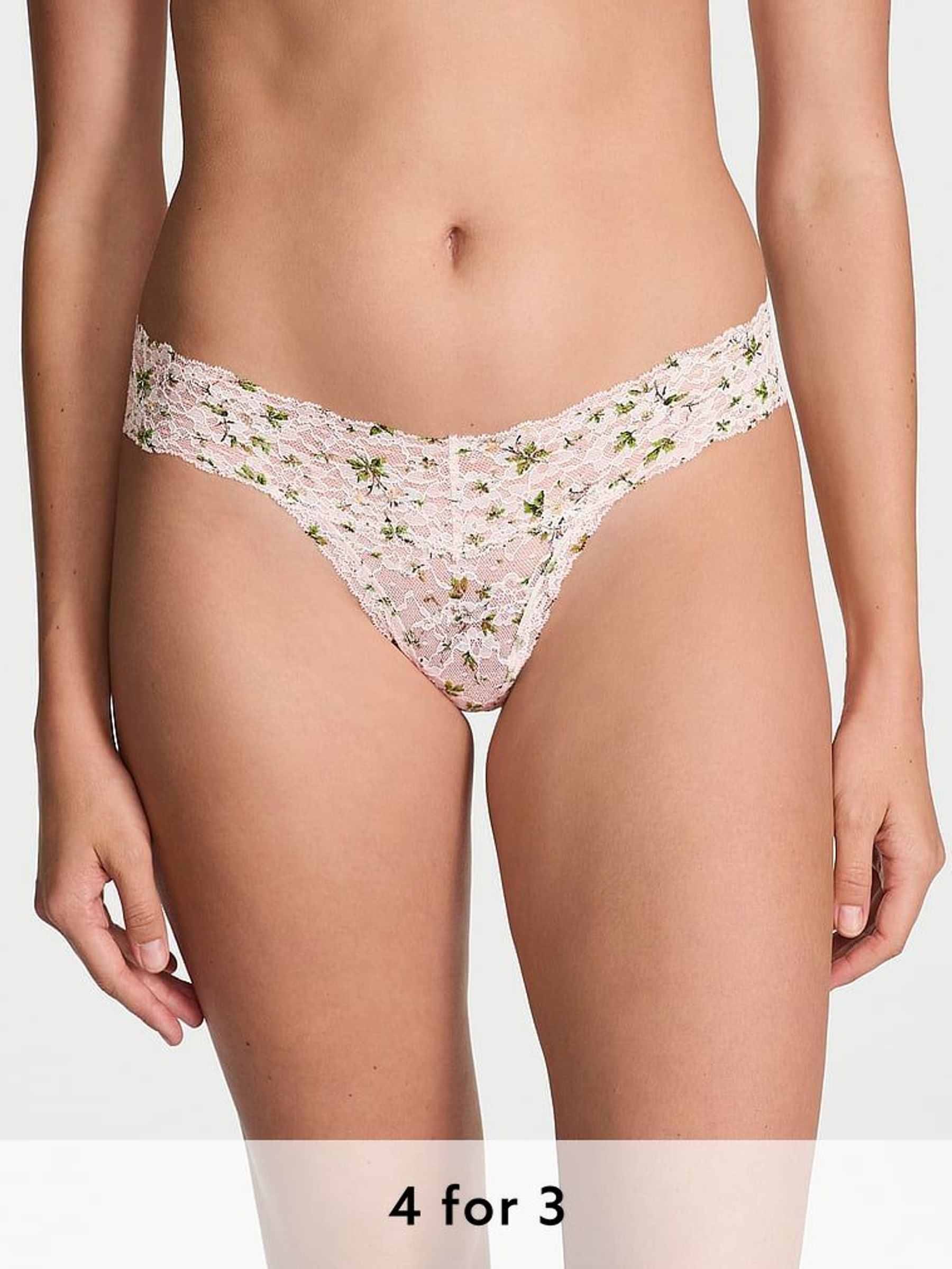 Purest Pink Thong Knickers (AT0929) | £9