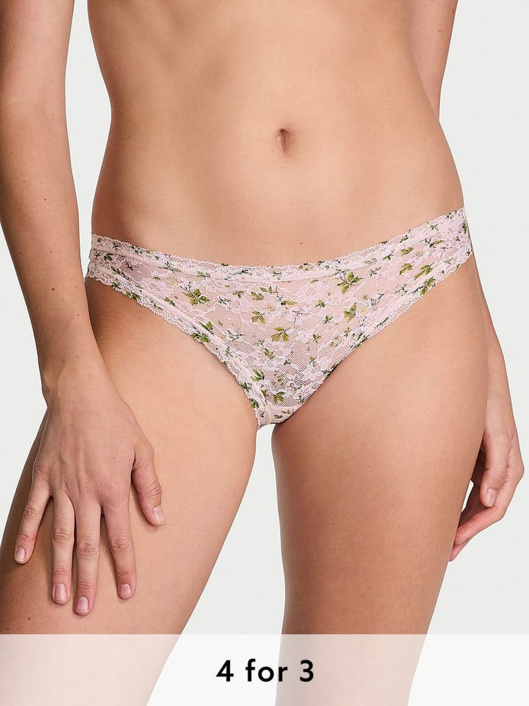 Purest Pink Bikini Knickers (AT0943) | £9