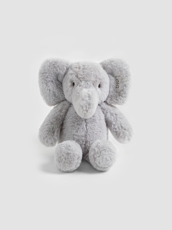 Grey Elbert Elephant Personalised Soft Toy Medium (AT1509) | £26