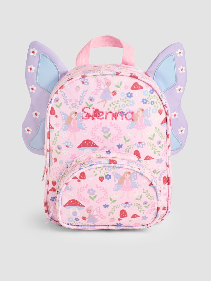 Personalised Fairy Printed Backpack with Wings (AT1518) | £28