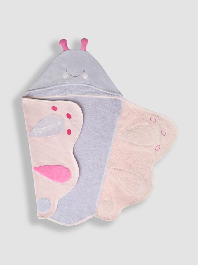 Personalised Butterfly Hooded Towel (AT1521) | £25.50