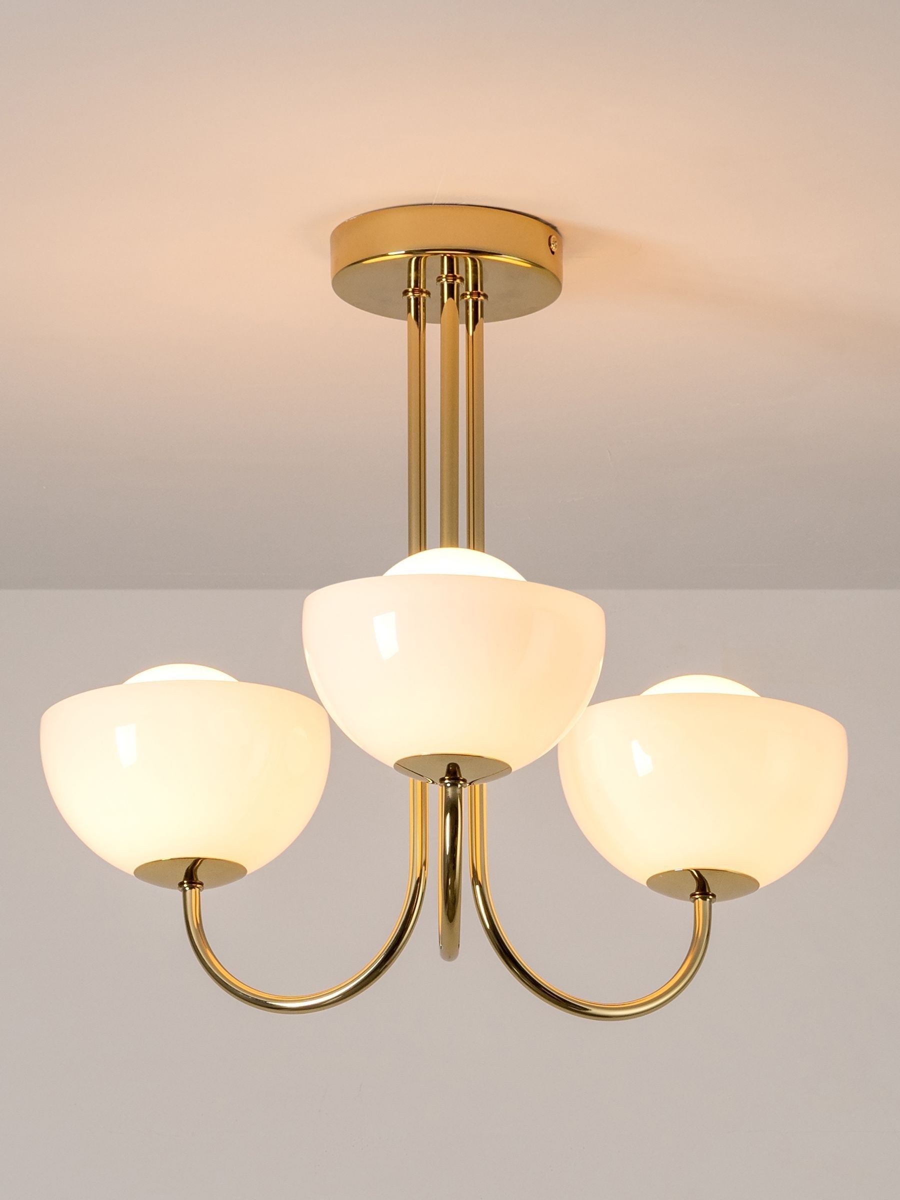 Houseof. Brass Glass Bowl Light (AT1607) | £279
