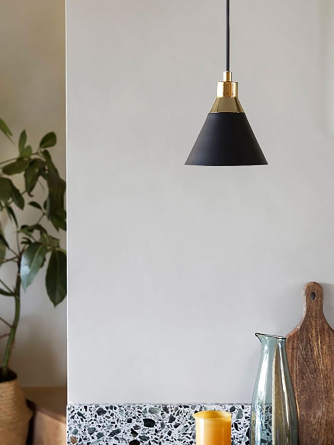 Houseof. Charcoal Grey Cone Pendant Ceiling Light (AT1608) | £99