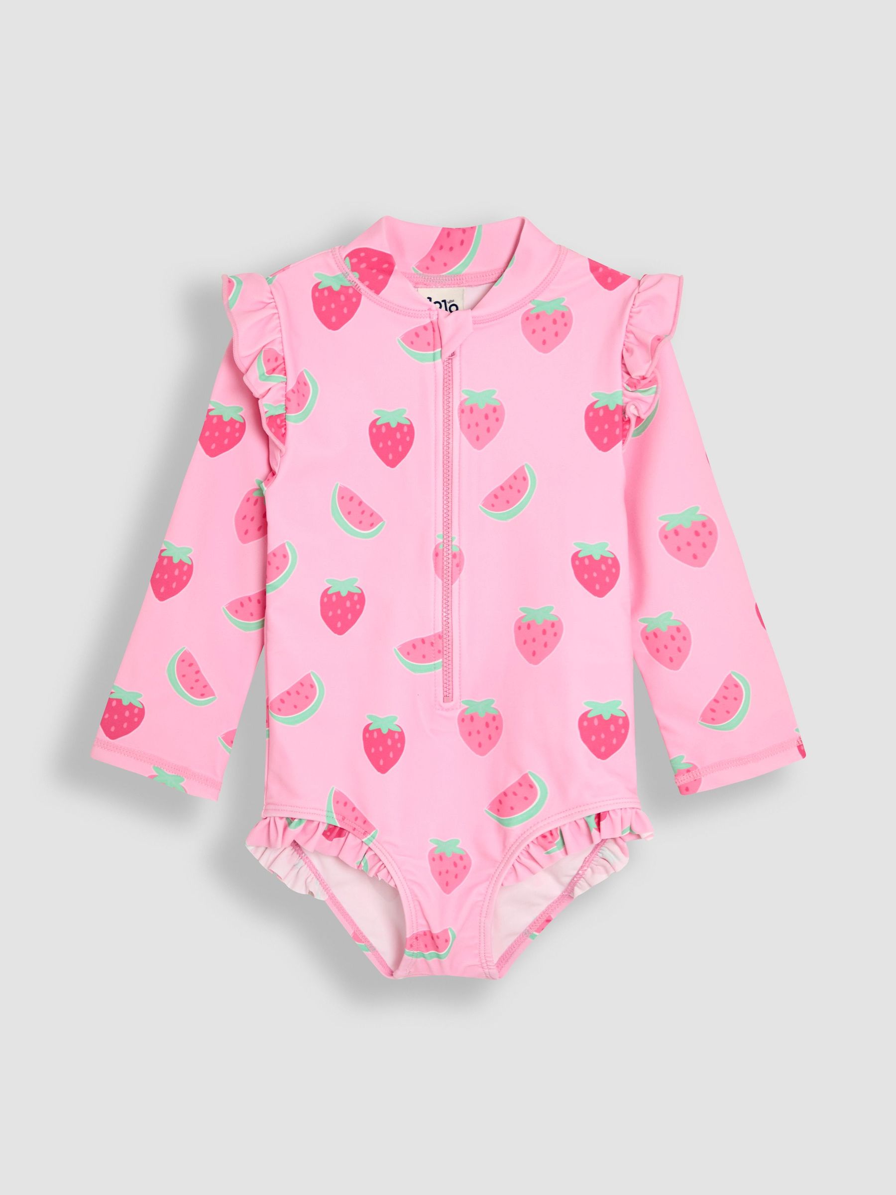 Multi Strawberry Long Sleeve Swimsuit (AT1972) | £20 - £22