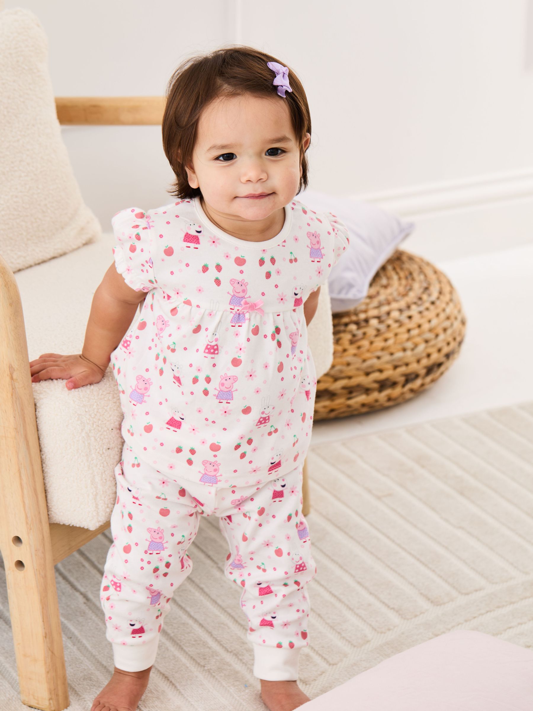 Cream Peppa Pig Jersey Pyjamas (AT1989) | £23