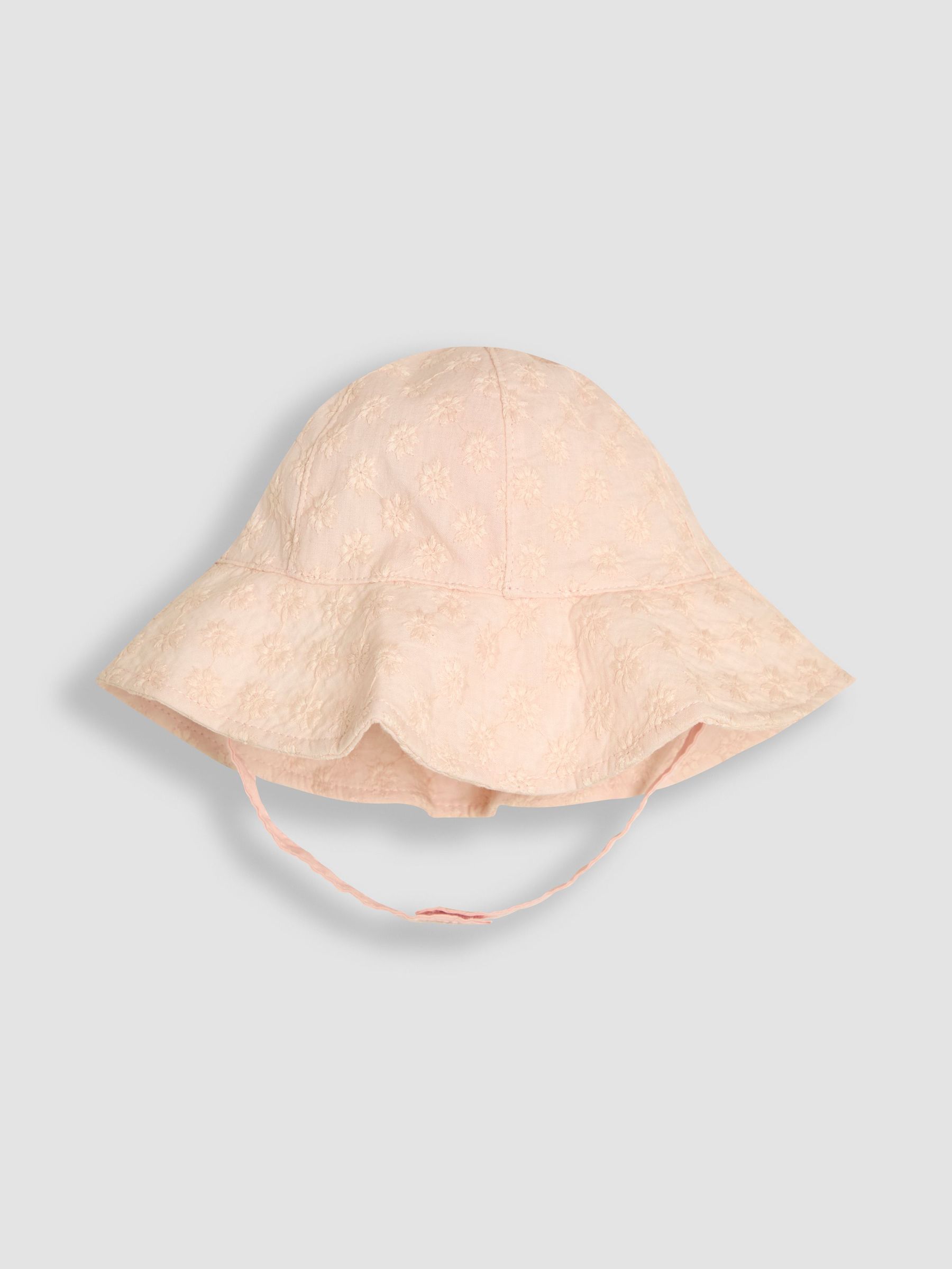 Pink Broderie Floppy Hat (AT1991) | £14