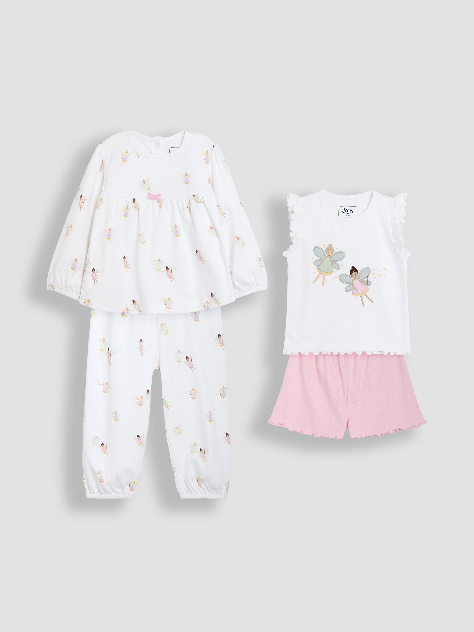 White 2-Pack Fairy Jersey Pyjamas (AT2056) | £29.50