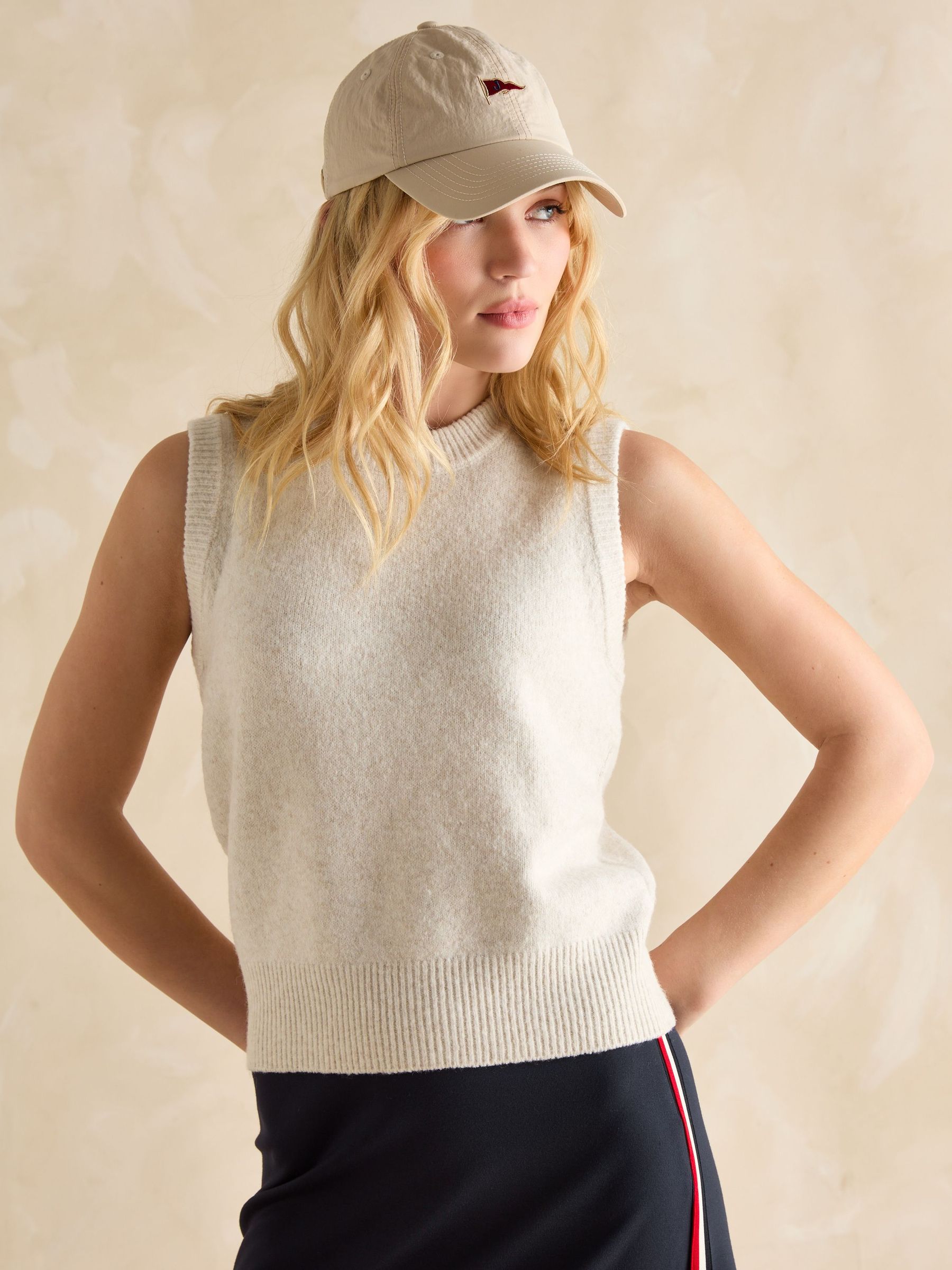 Holly Cream Regular Fit Knitted Vest (AT2108) | £40