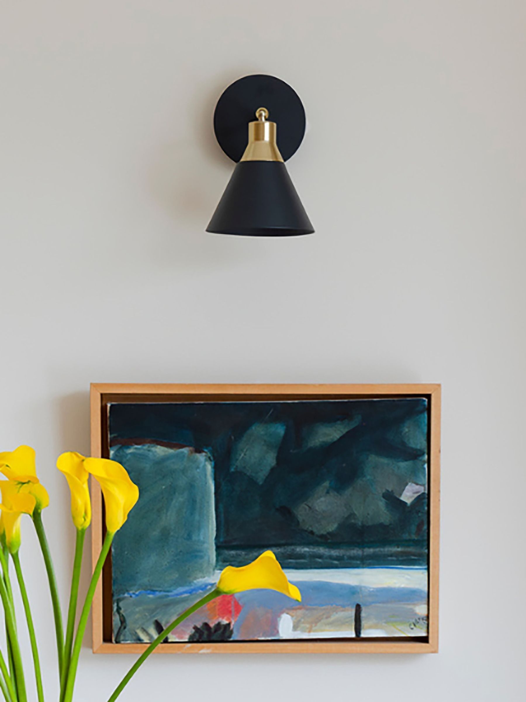 Houseof. Charcoal Grey Cone Wall Light (AT2340) | £120