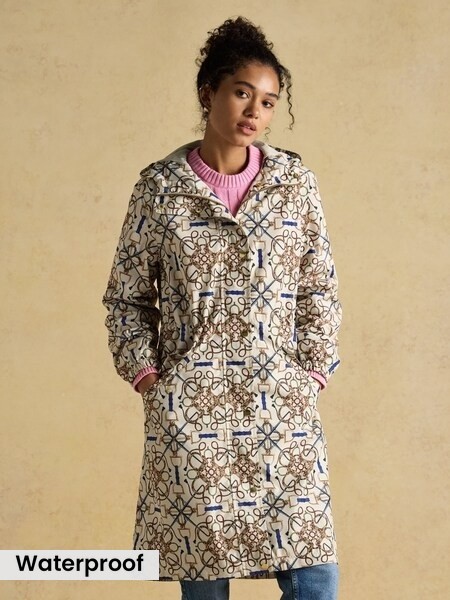 Holkham Stone Horse Tack Waterproof Packable Raincoat With Hood