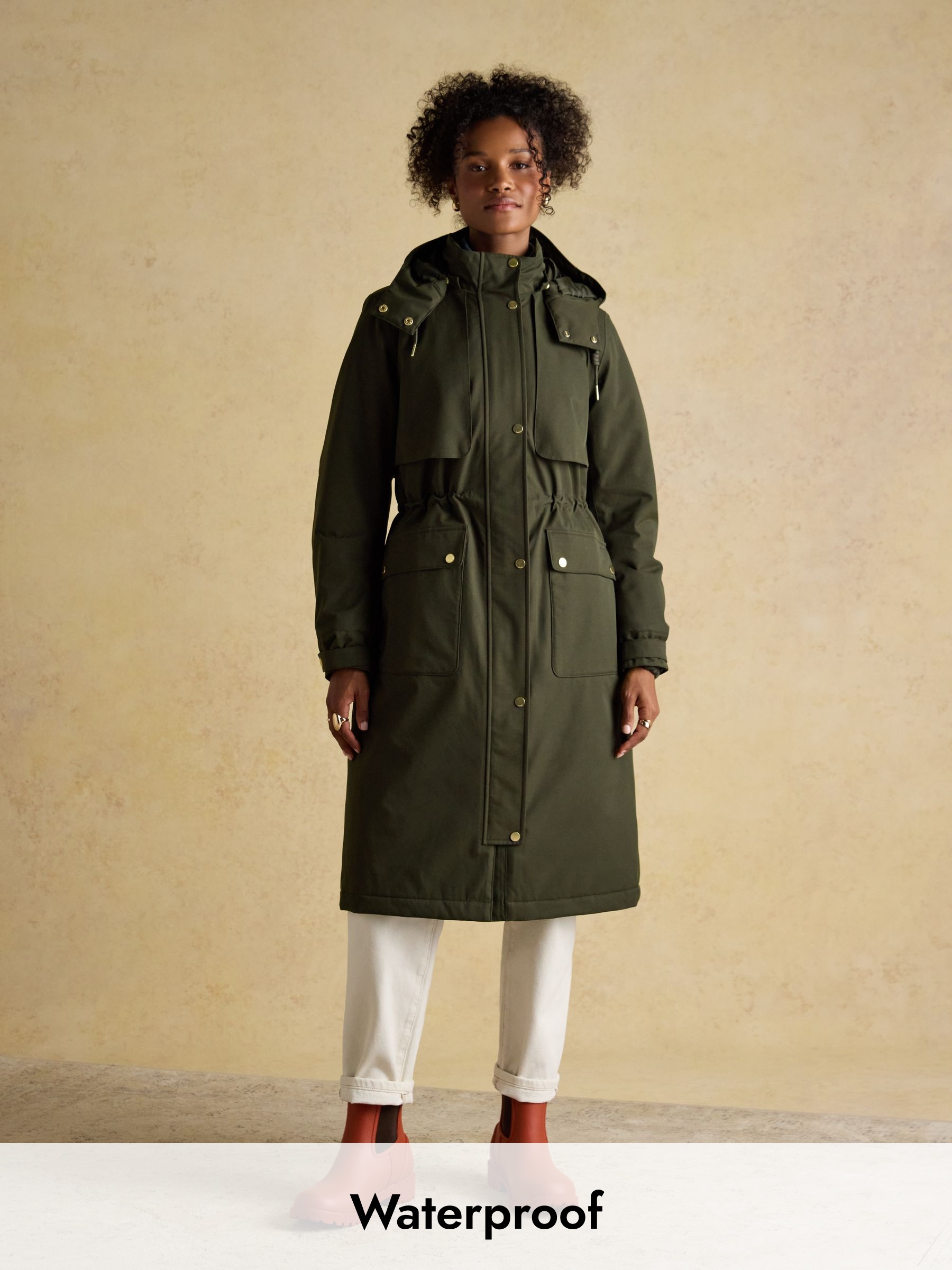 Warmwell Green Waterproof Fleece Lined Raincoat with Hood (AT3603) | £199
