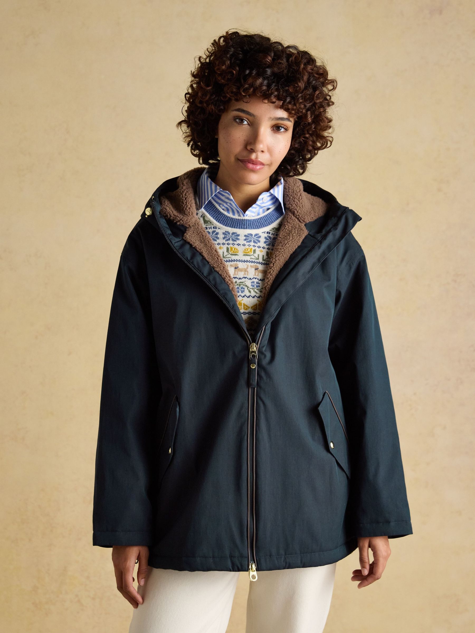 Coverwell Navy Waterproof Fleece Lined Coat (AT3788) | £129
