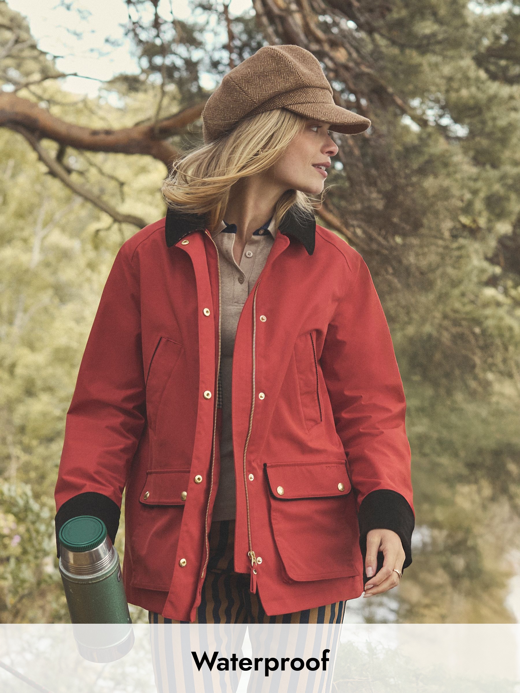 Katherine Burnt Orange Waterproof Heritage Coat (AT4179) | £129