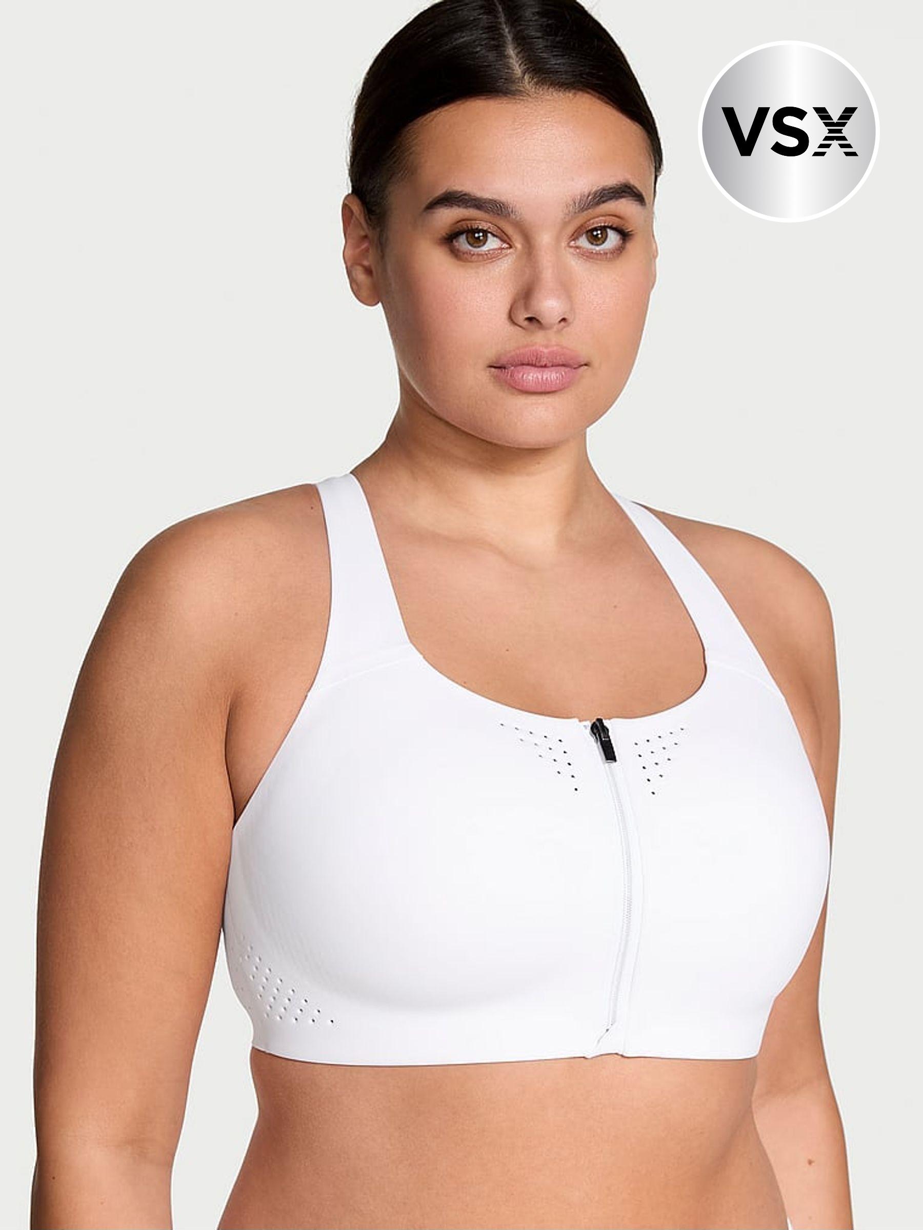 White Front Close Featherweight Max High Support Sports Bra (AT4556) | £49