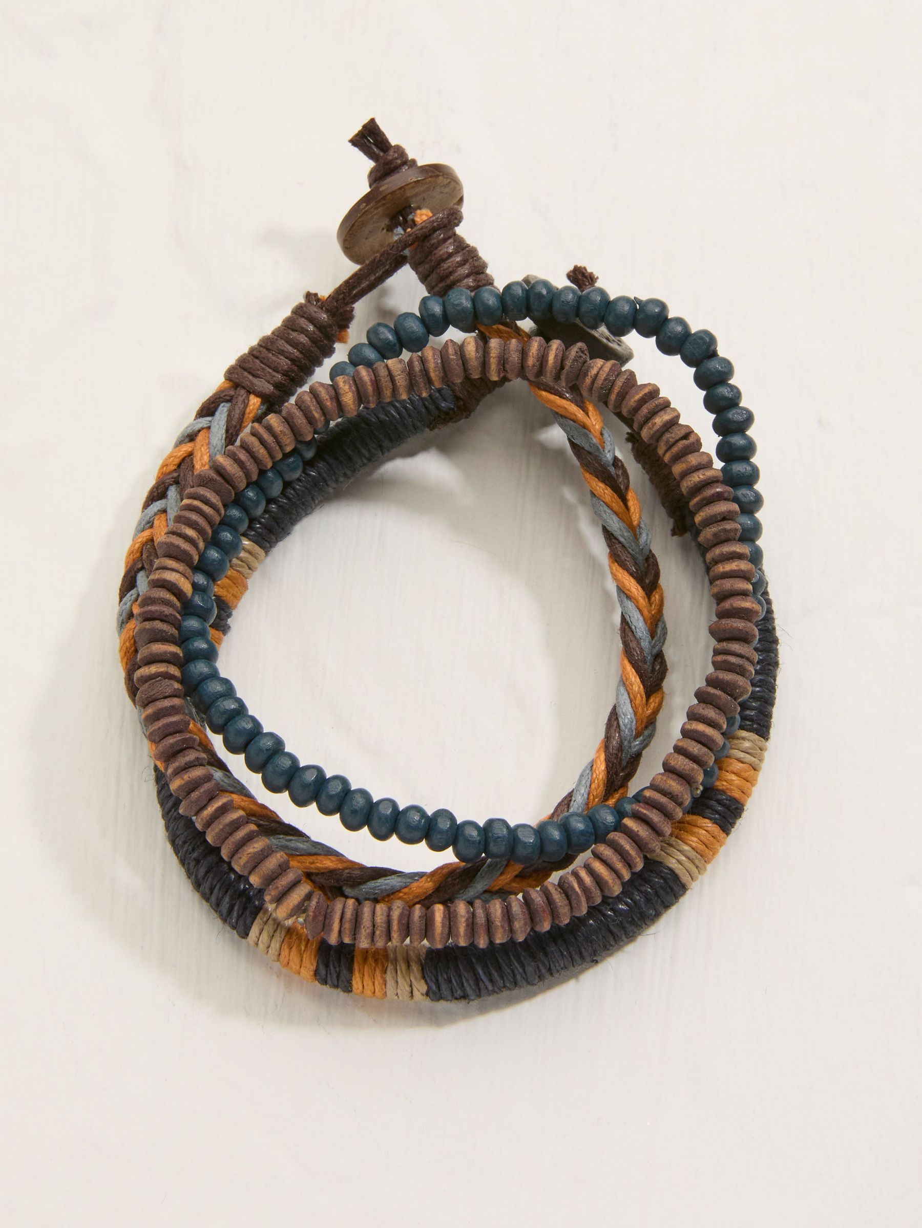 Navy Bracelet Stack (AT5133) | £14