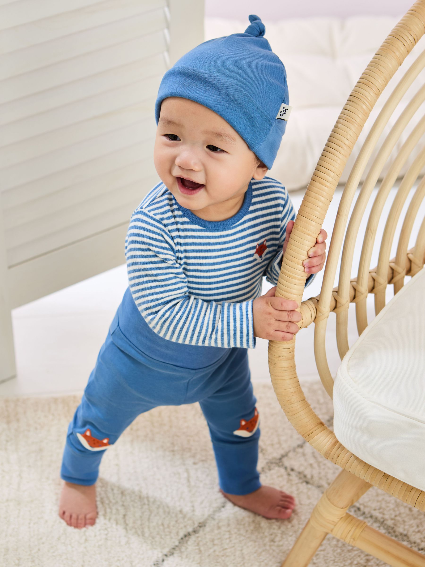 Denim Cotton 3-Piece Body 100% Cotton Trousers and Hat Set (AT5532) | £29.50