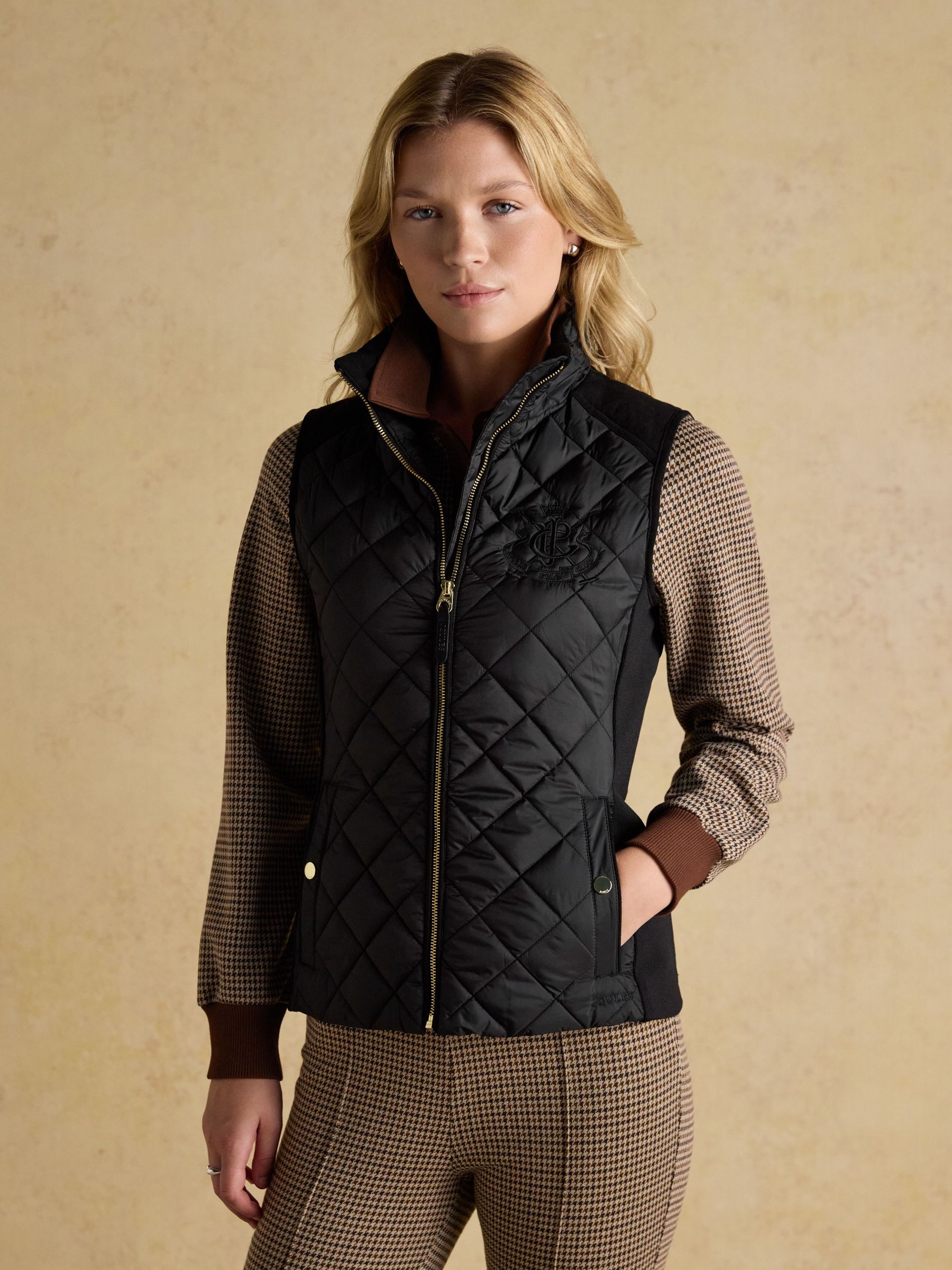 Braemar Luxe Black Showerproof Diamond Quilted Gilet (AT5643) | £99
