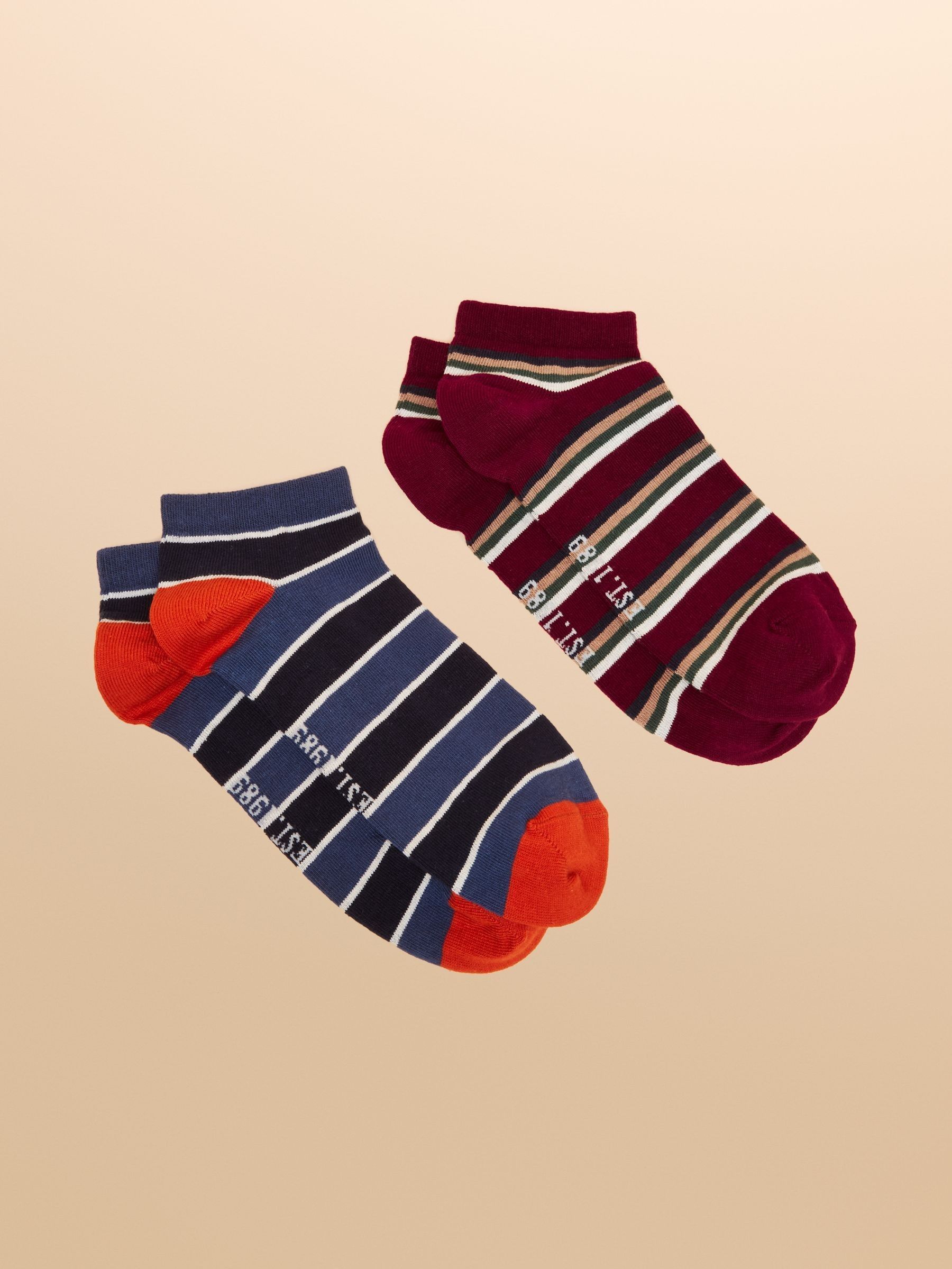Rilla Red 2 Pack Socks (AT6844) | £7.95