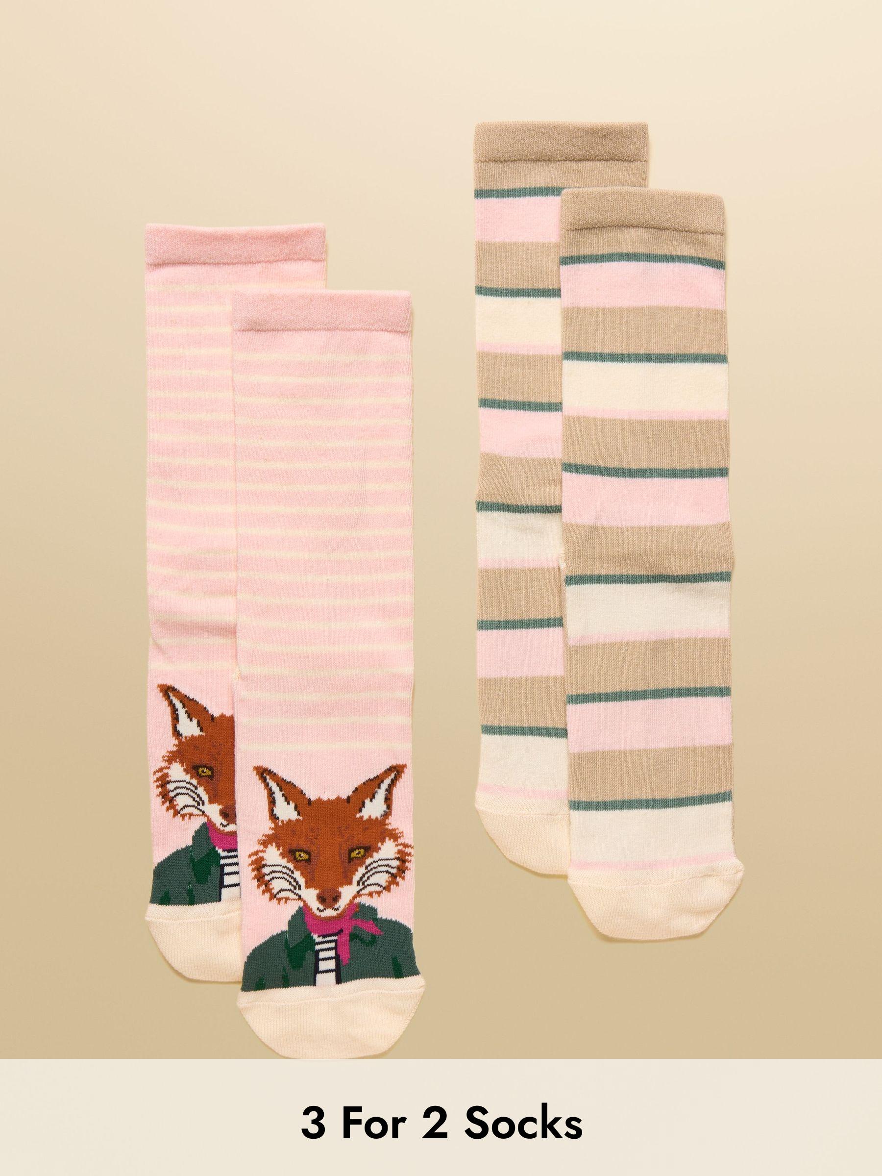 Everyday Pink 2 Pack Socks (AT6909) | £9.95
