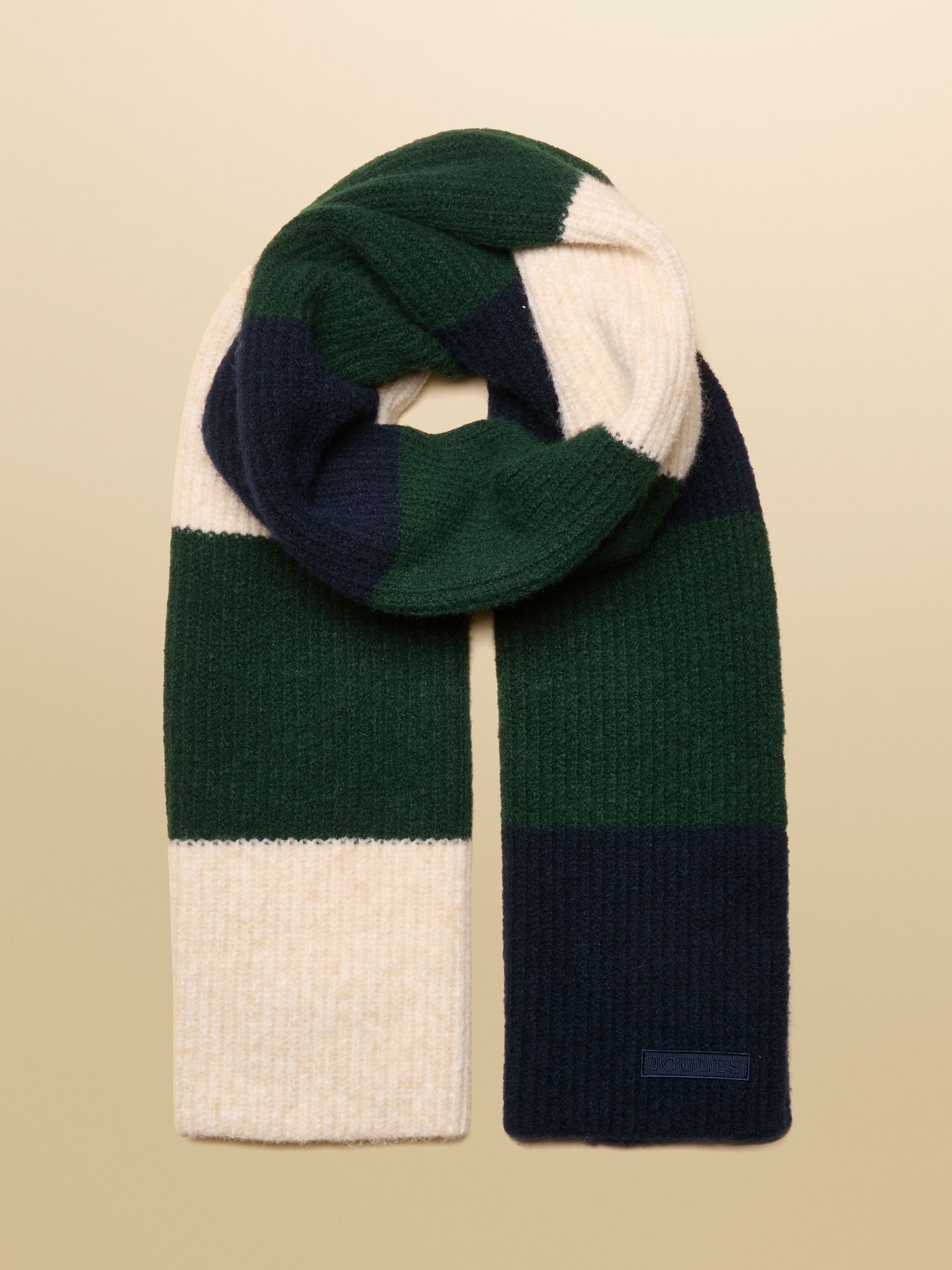 Popley Green & Blue Stripe Scarf (AT7080) | £23