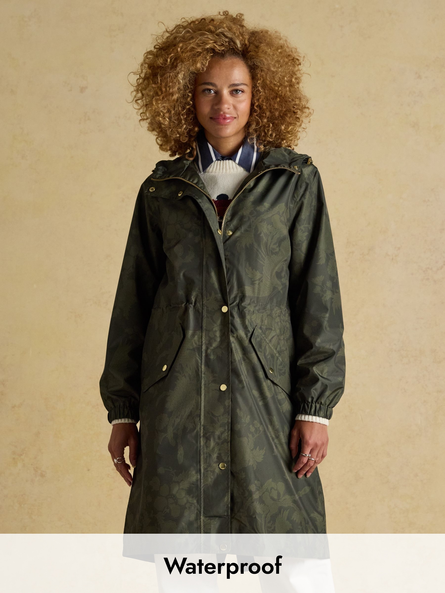 Holkham Green Waterproof Packable Raincoat With Hood (AT7682) | £69