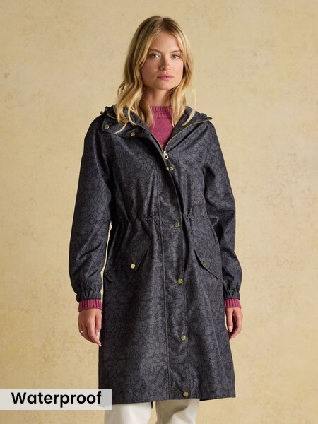 Holkham Black Waterproof Packable Raincoat With Hood