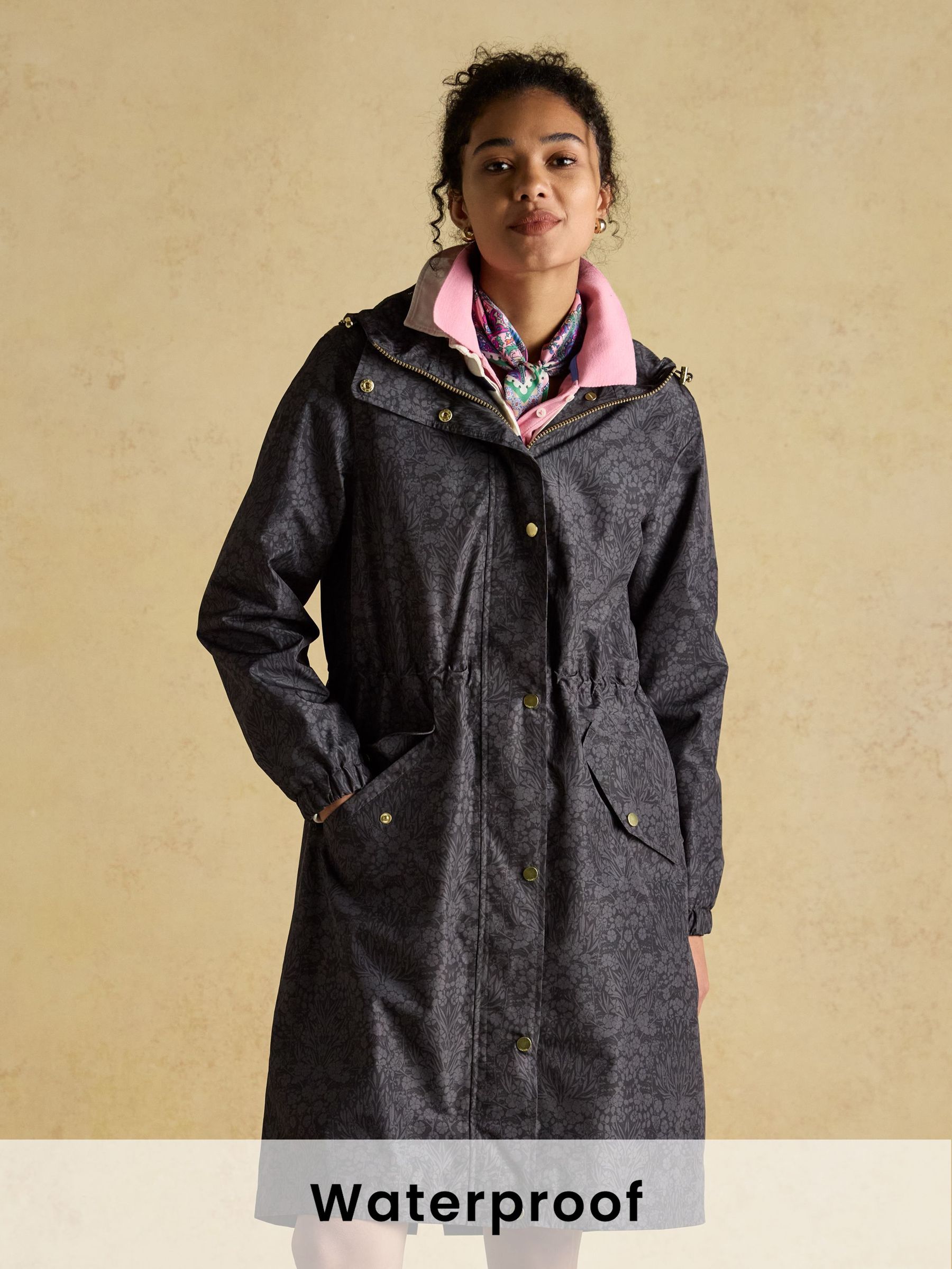 Holkham Black Waterproof Packable Raincoat With Hood (AT7683) | £75