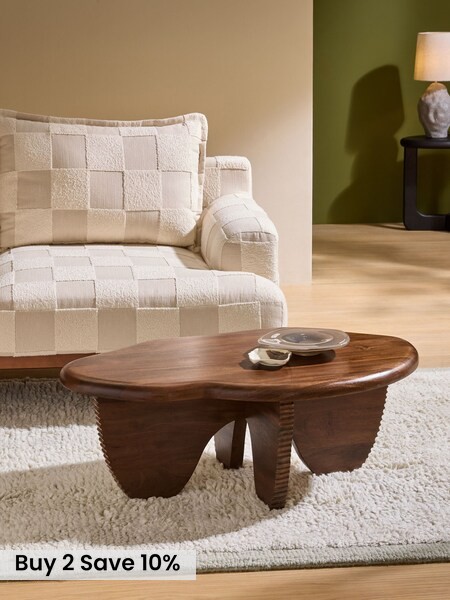 Amma Coffee Table in Dark Mango Wood (AT8394) | £449