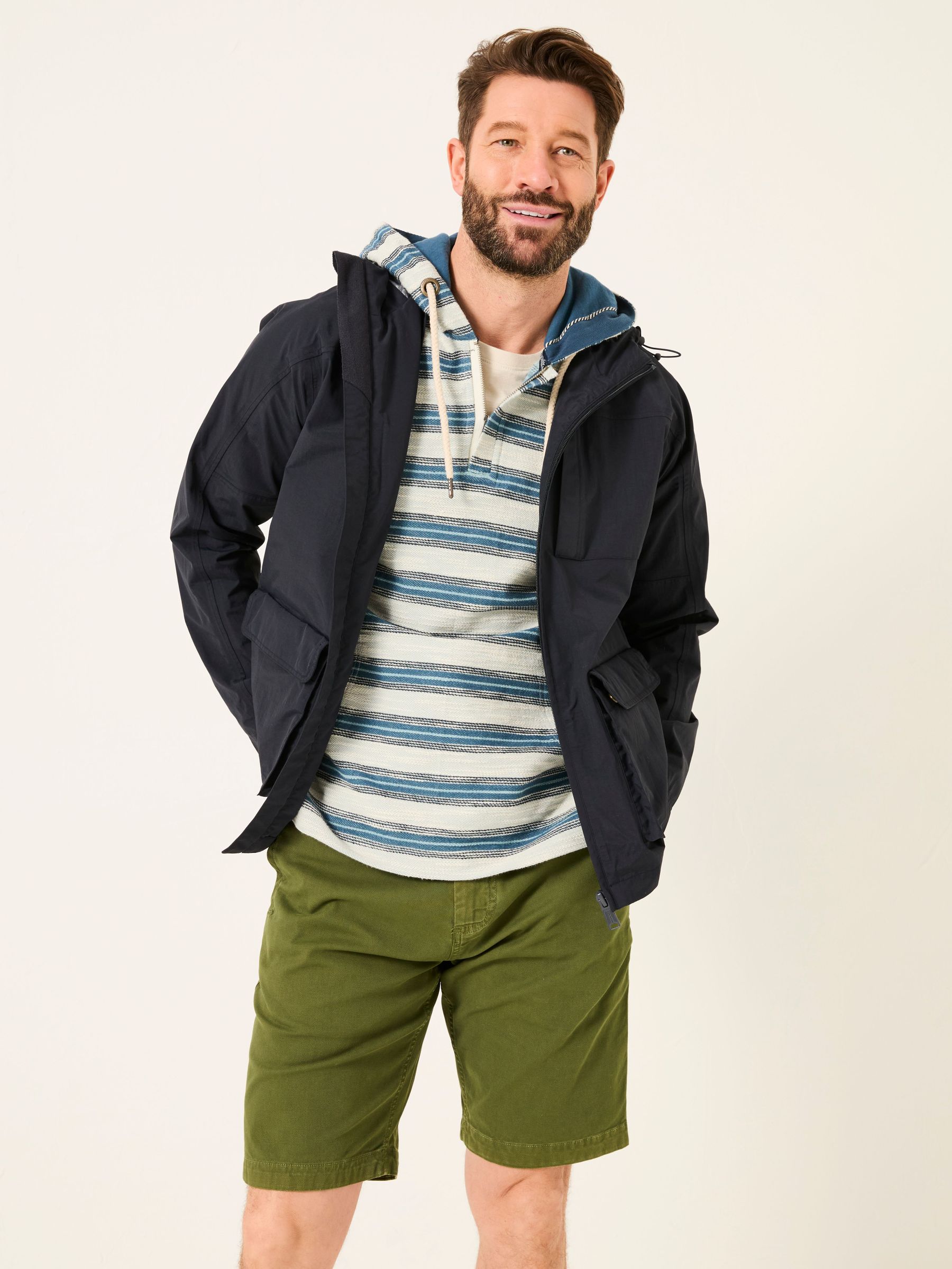 Navy Waterproof Lightweight Jacket (AT8411) | £79