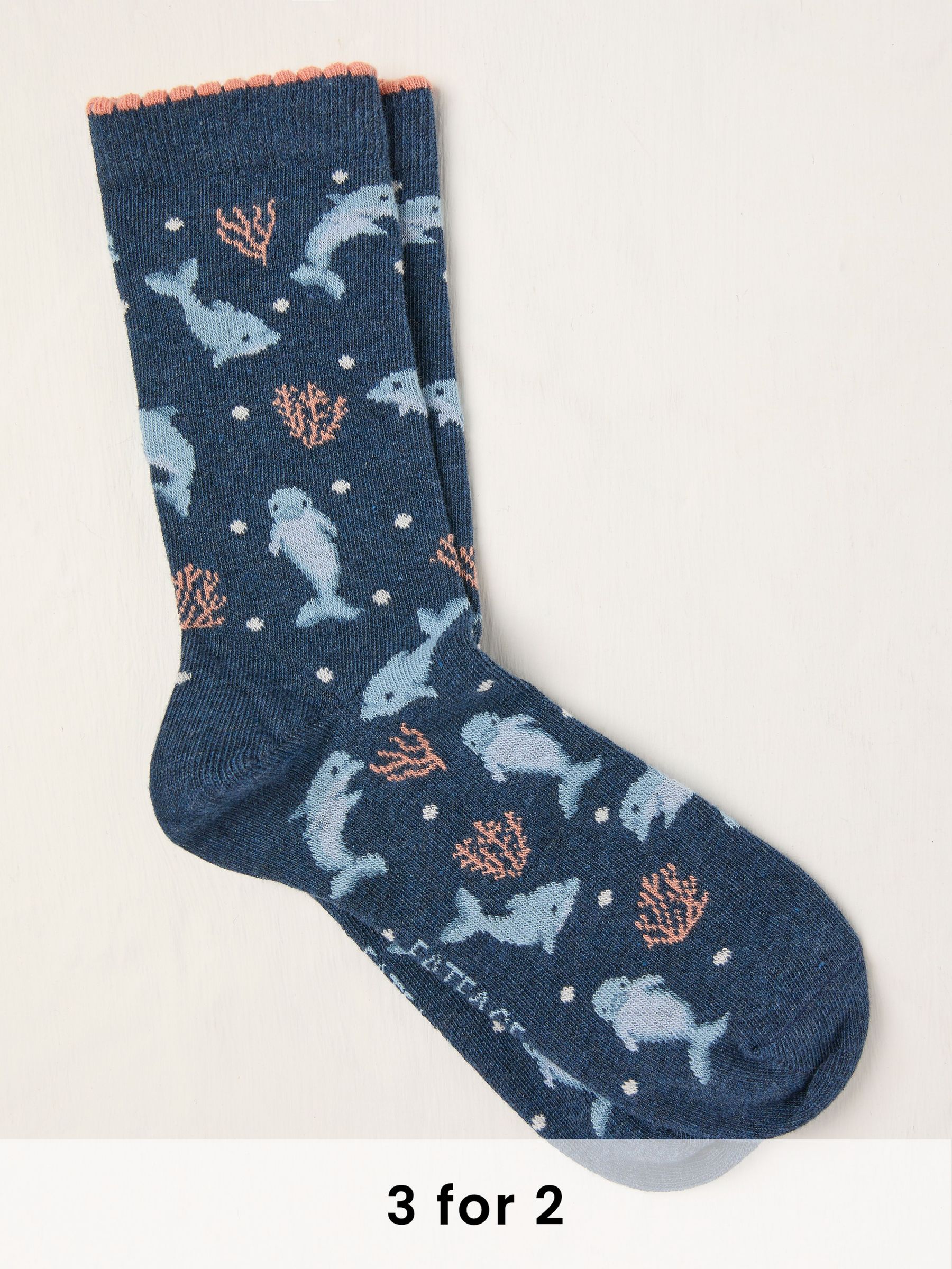 Blue Dolphin Socks (AT9304) | £7.50