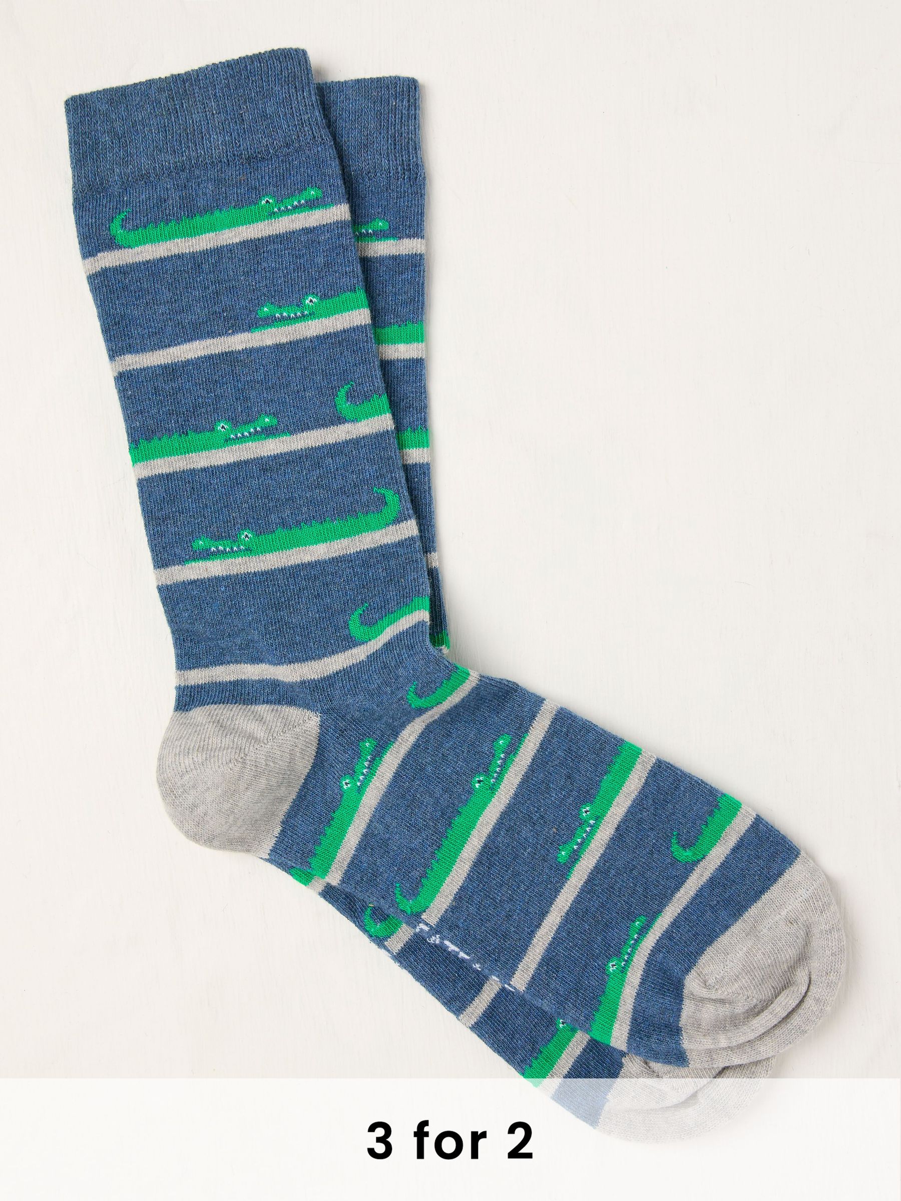 Blue Crocodile Socks (AT9389) | £7.50