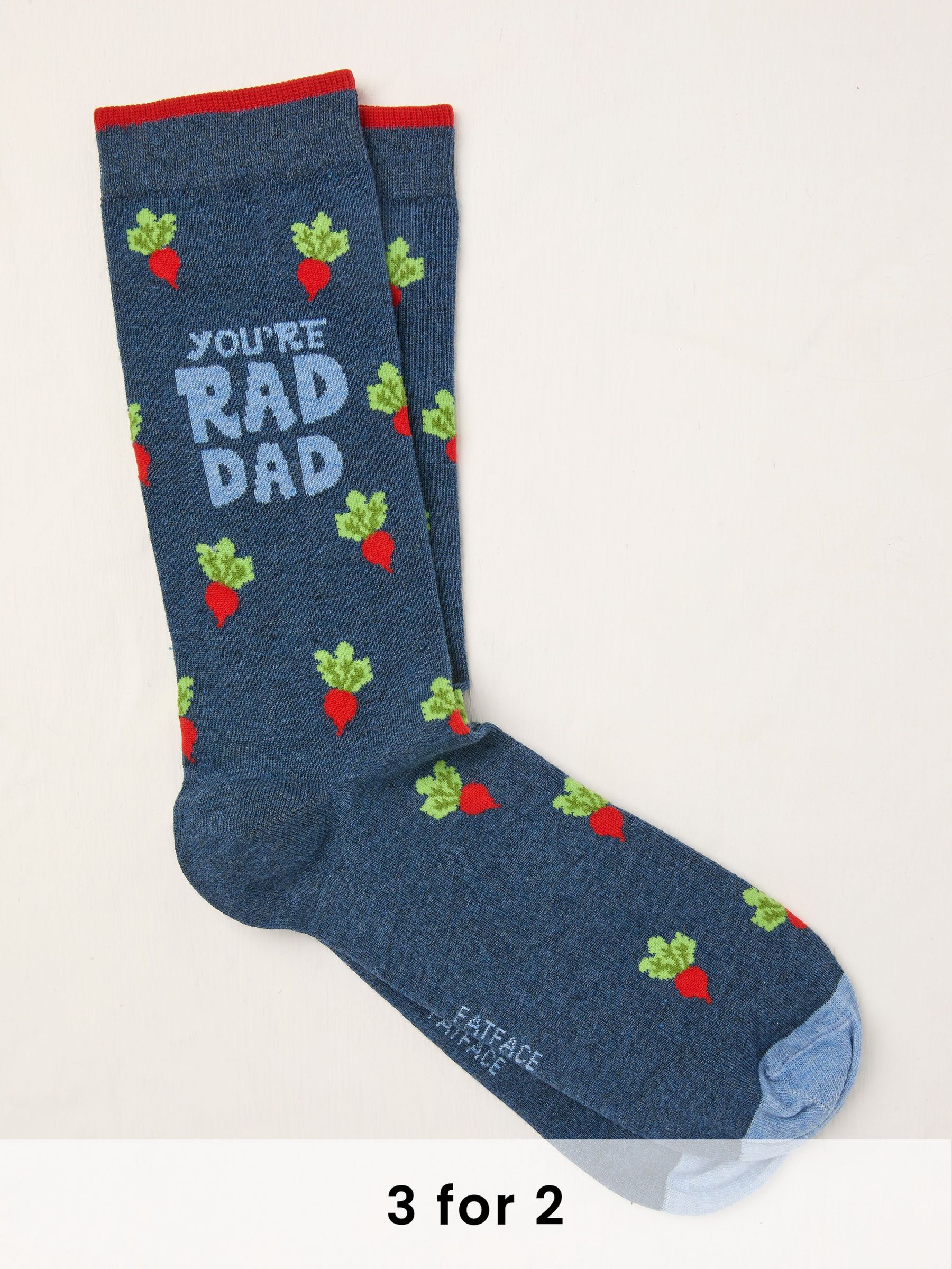 Blue Rad Dad Socks (AT9393) | £7.50