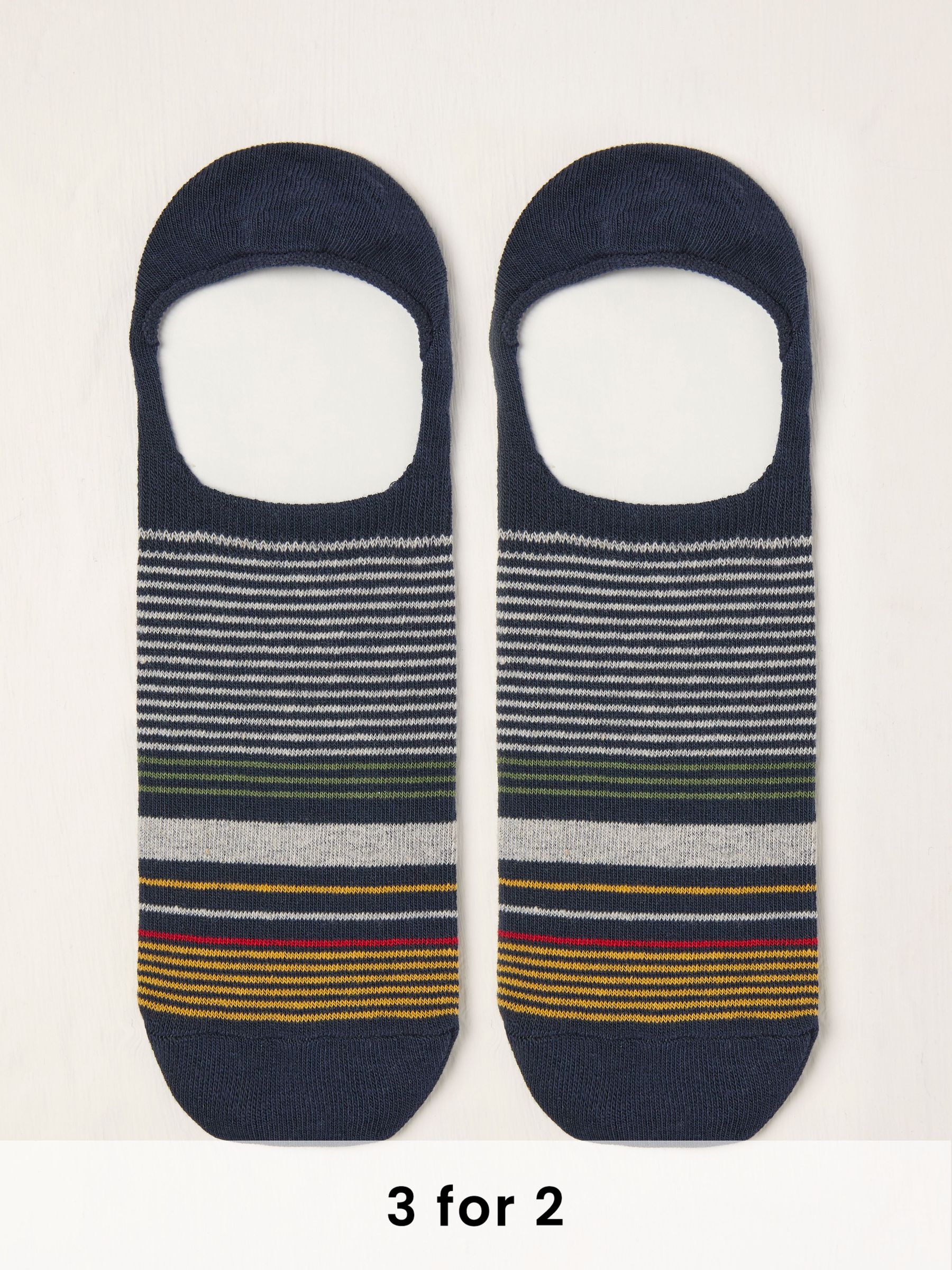 Blue Stripe Footsie Socks (AT9395) | £5