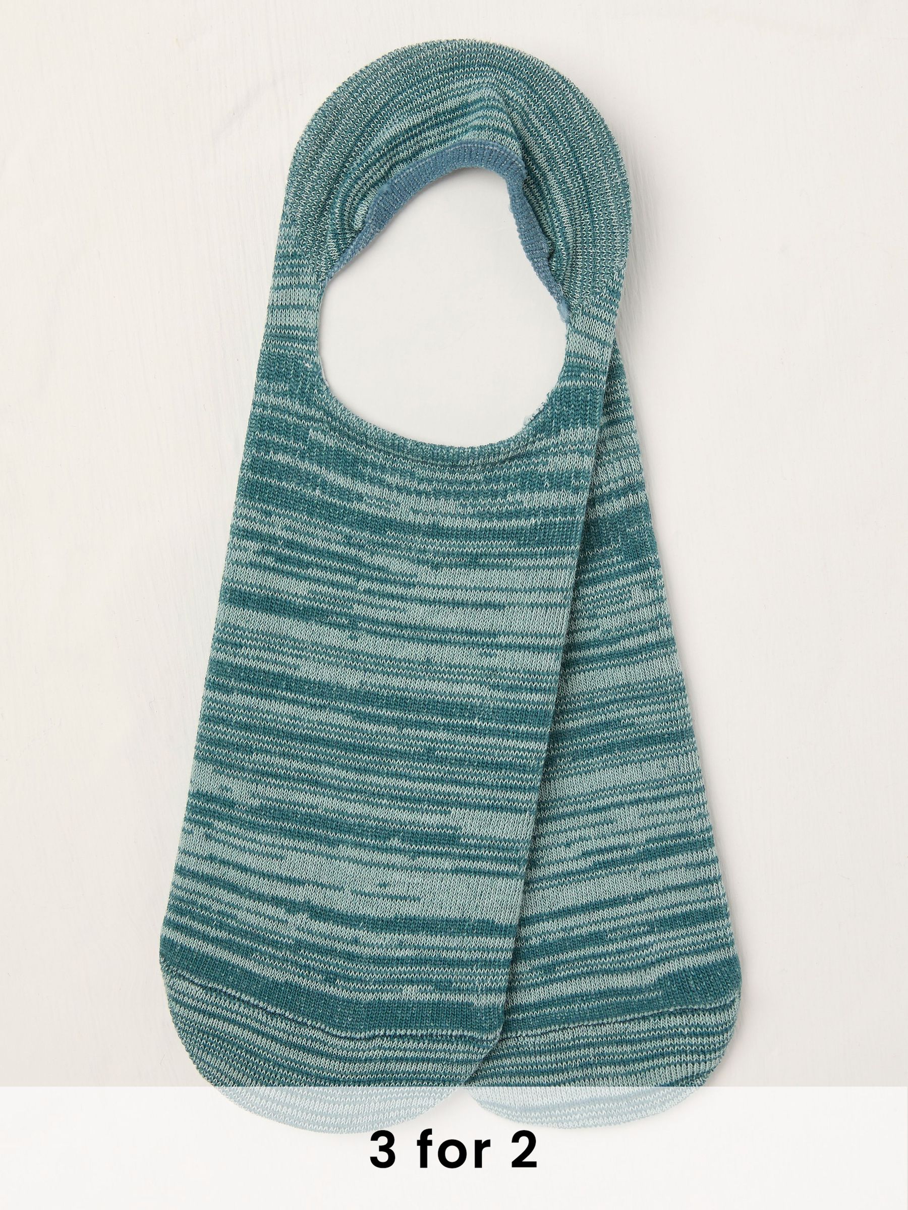 Teal Blue Footsie Socks (AT9397) | £5