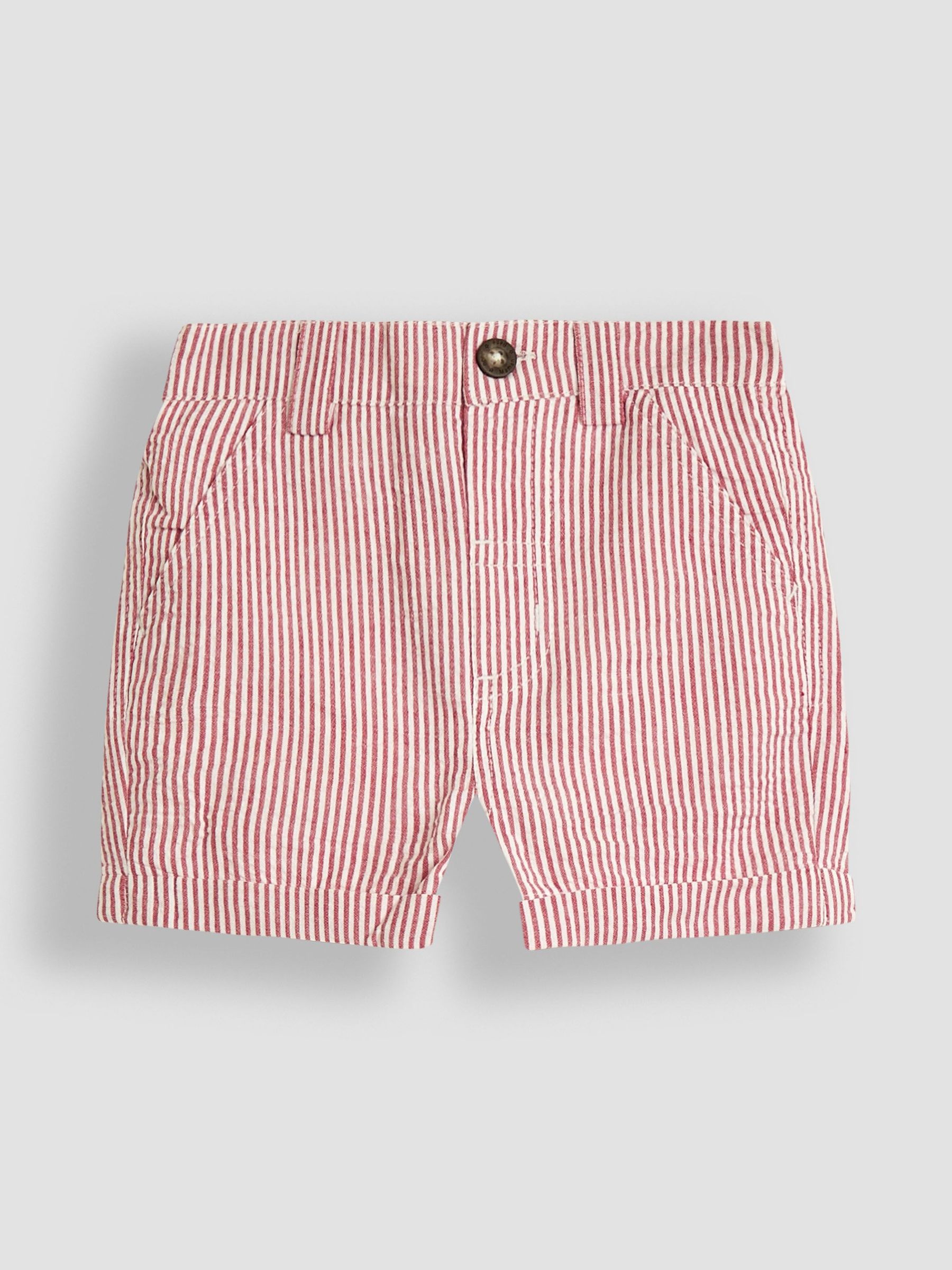 Red Seersucker Stripe Shorts (AU0431) | £17 - £20