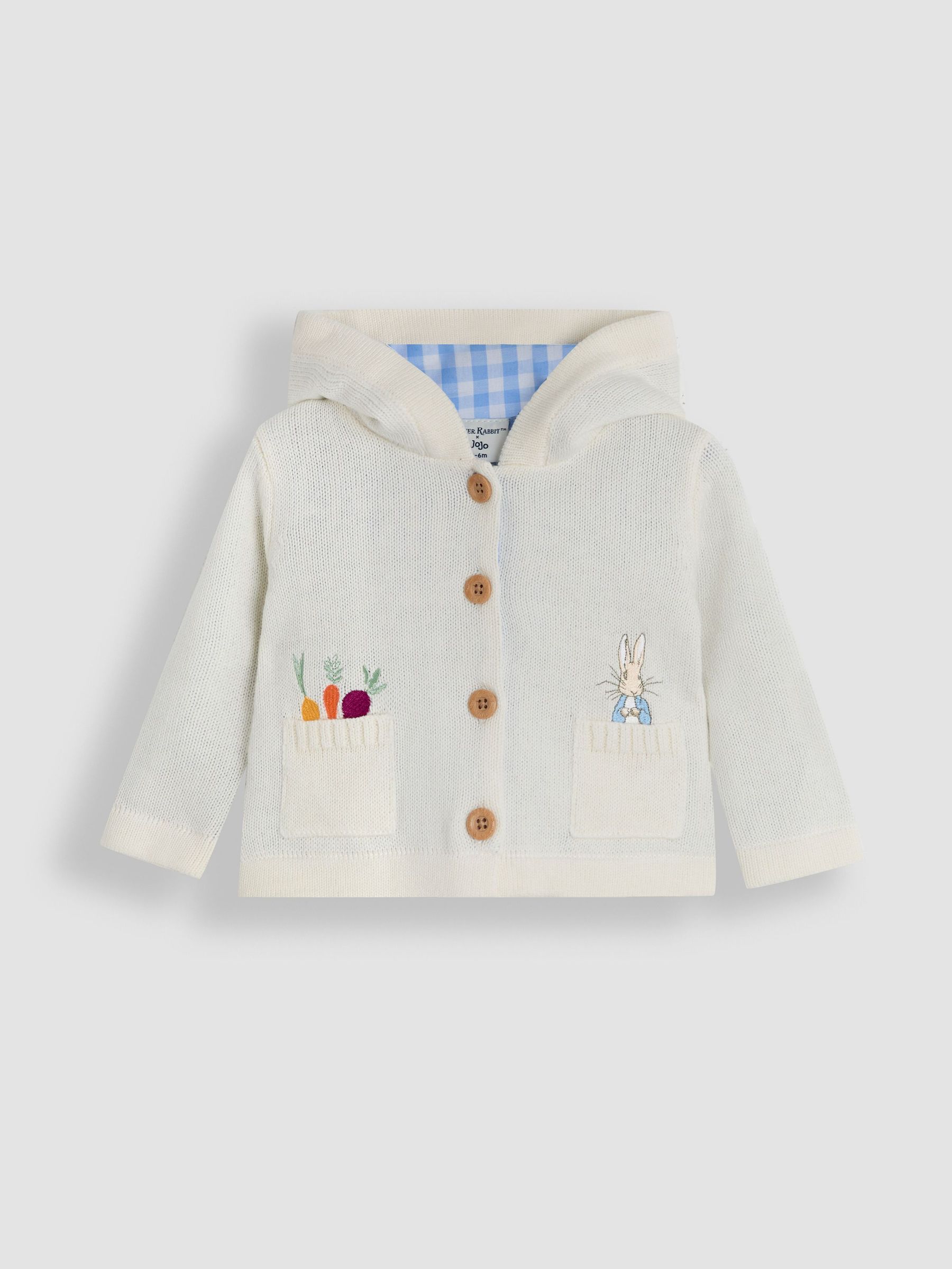 Cream Peter Rabbit™ Embroidered Cardigan (AU0450) | £30 - £32