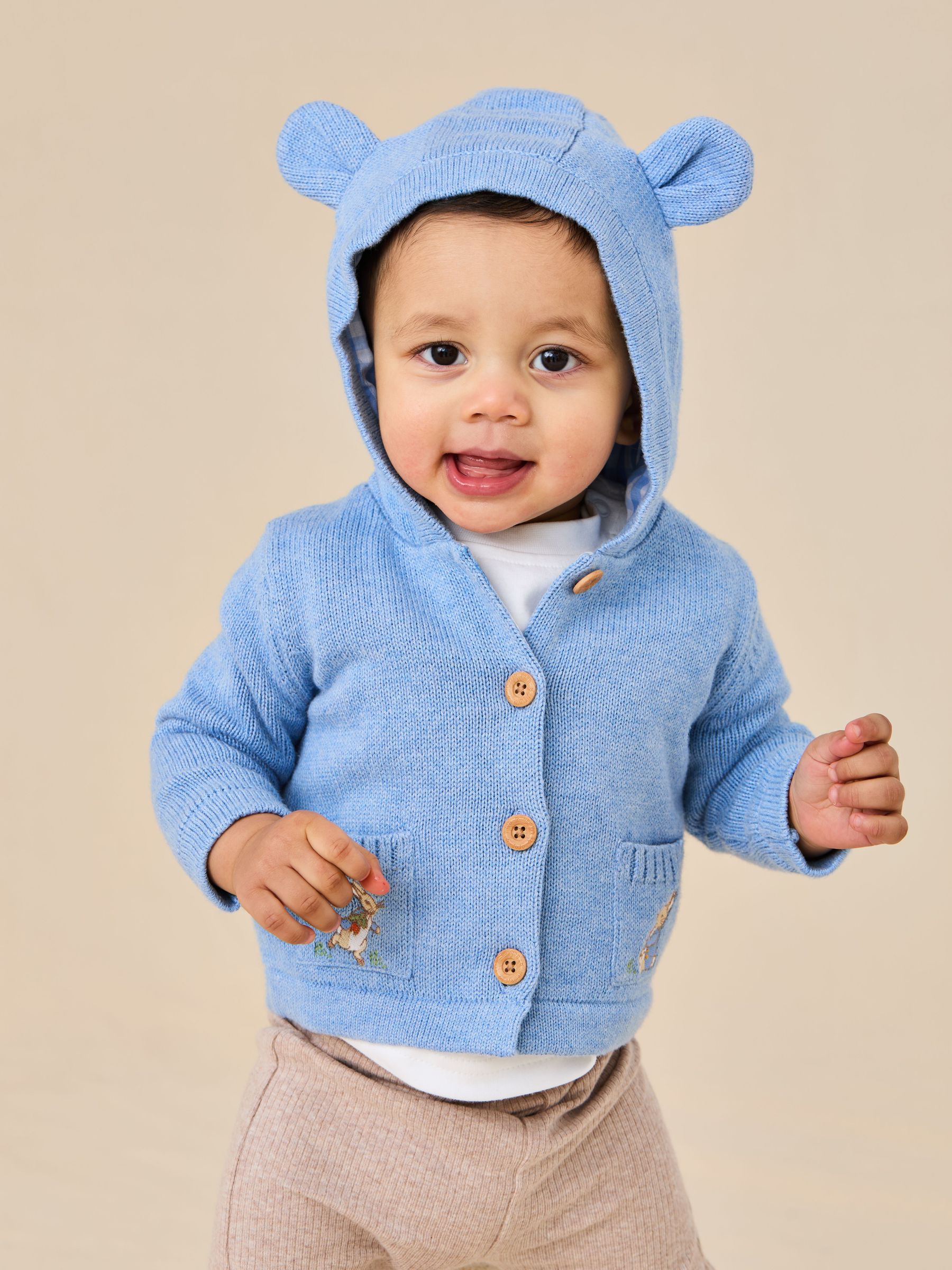 Blue Peter Rabbit™ Embroidered Cardigan (AU0498) | £30 - £32