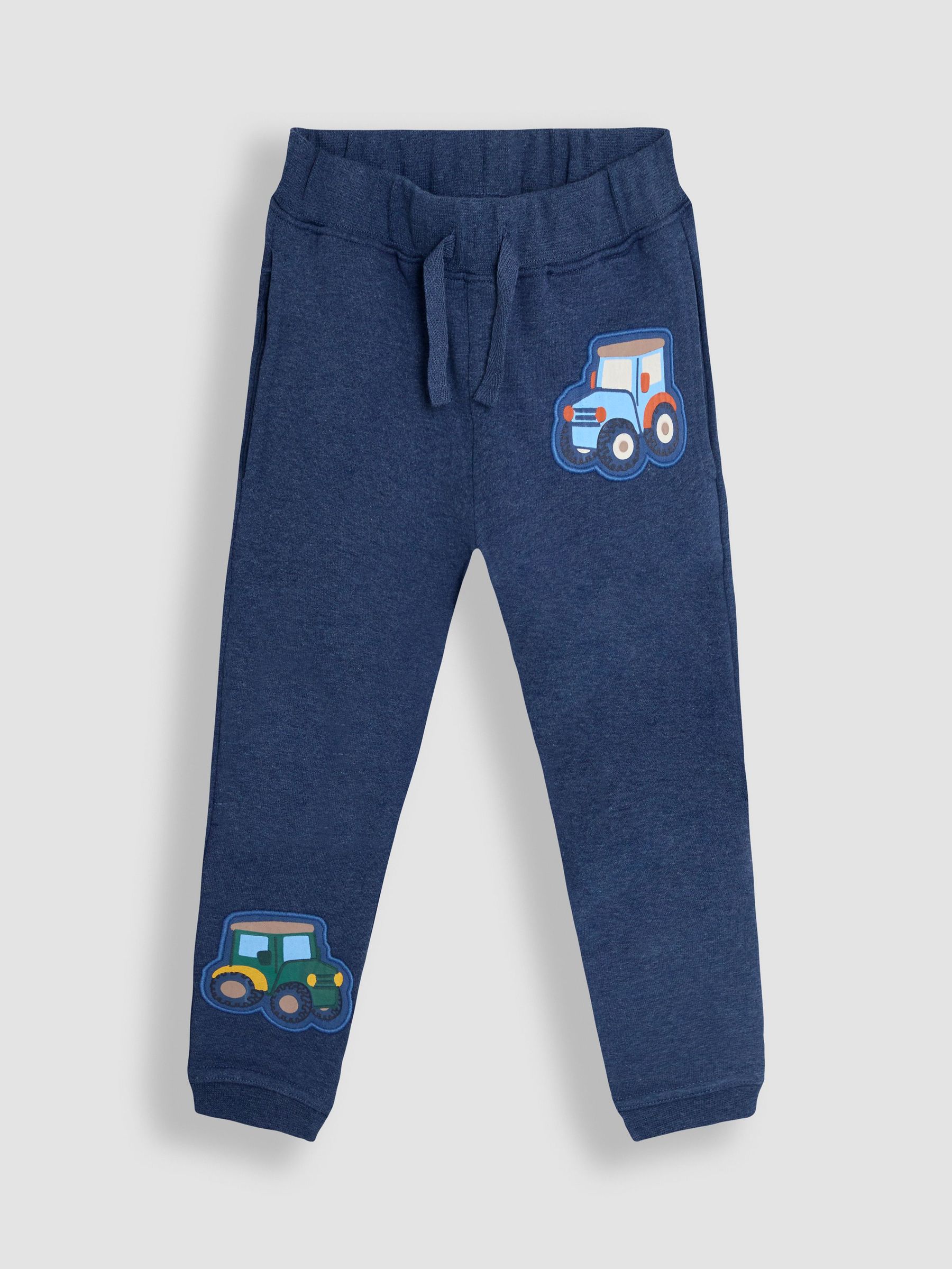 Blue Marl Tractor Tractor Badge Joggers (AU0612) | £19 - £22