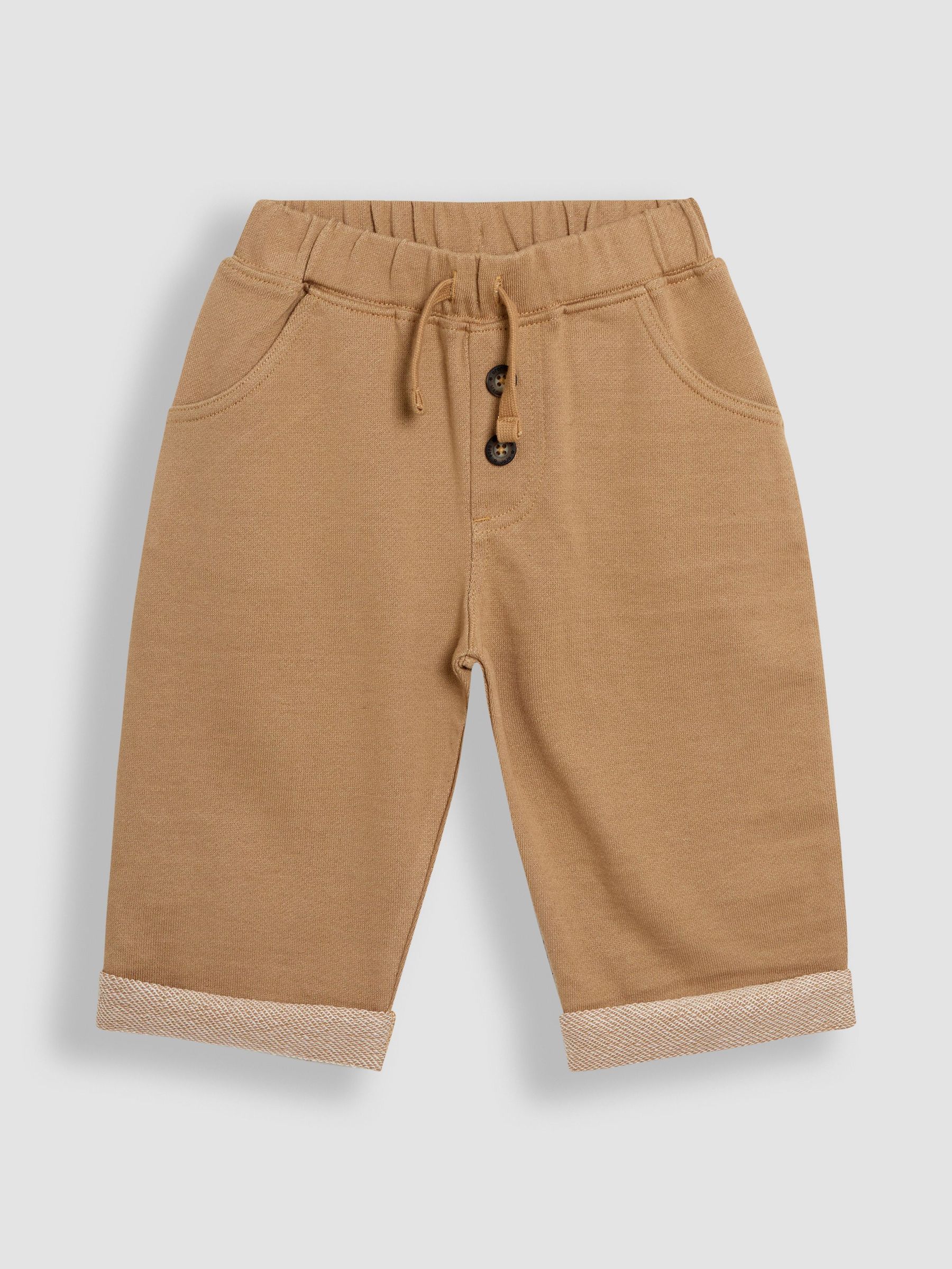 Stone Relaxed Roll Up Trousers (AU0636) | £18 - £21