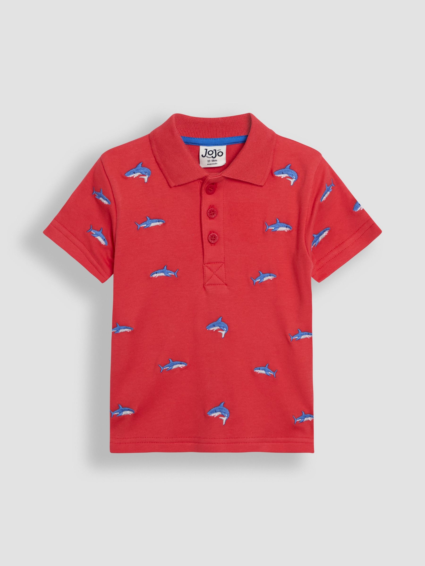Red Shark Embroidered Polo Shirt (AU2208) | £17 - £20