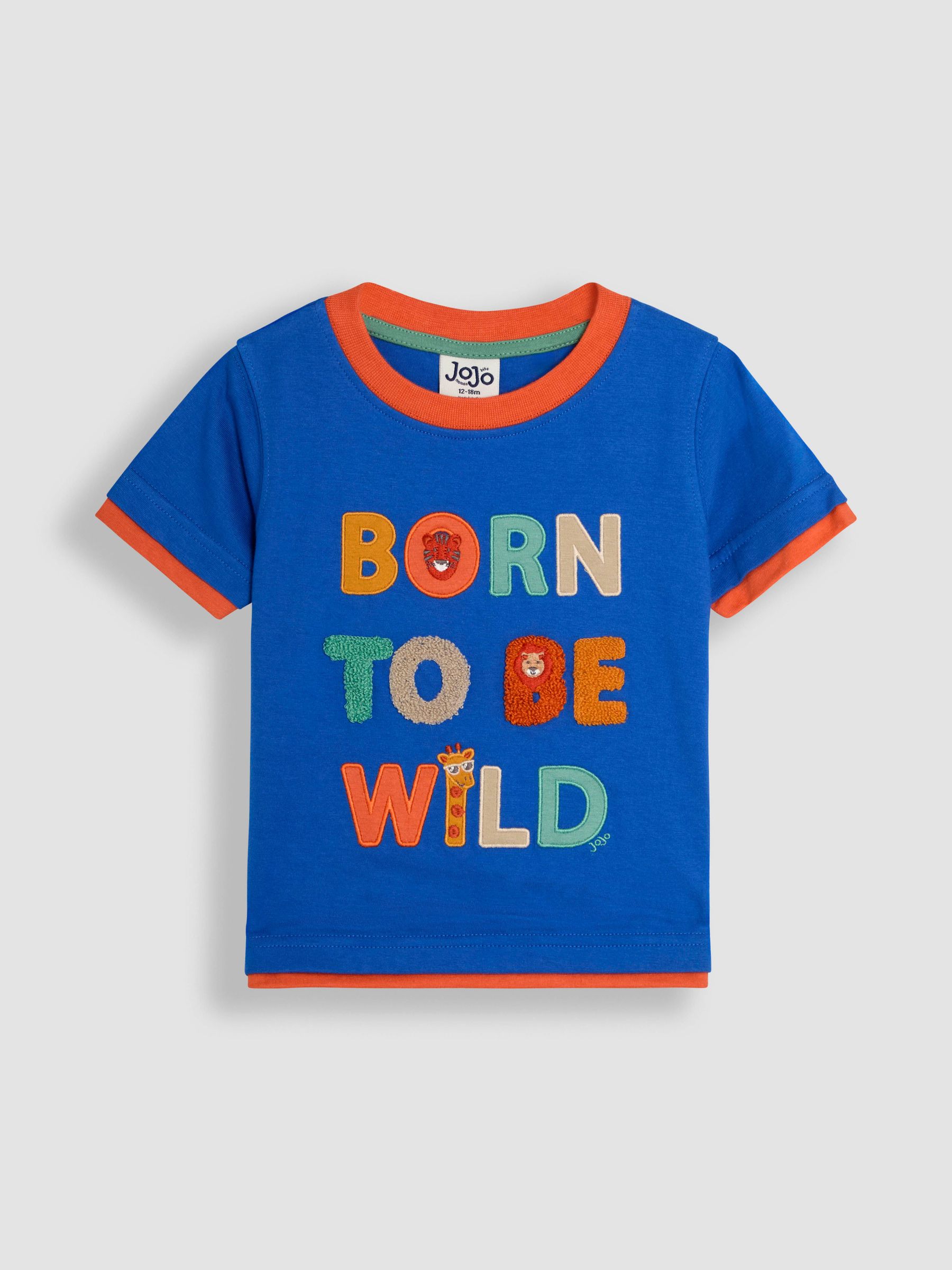 Denim Born To Be Wild Boucle 100% Cotton T-Shirt (AU2215) | £16 - £19